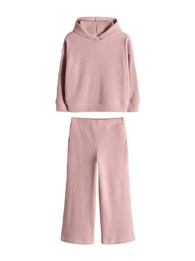The Set completo felpa coste cappuccio bambina jogging