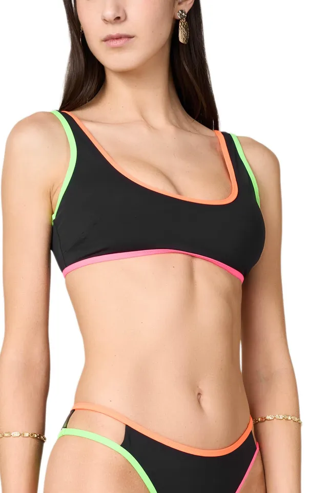 Goldenpoint Neon Brassiere Bikini Microfibra Contrasto