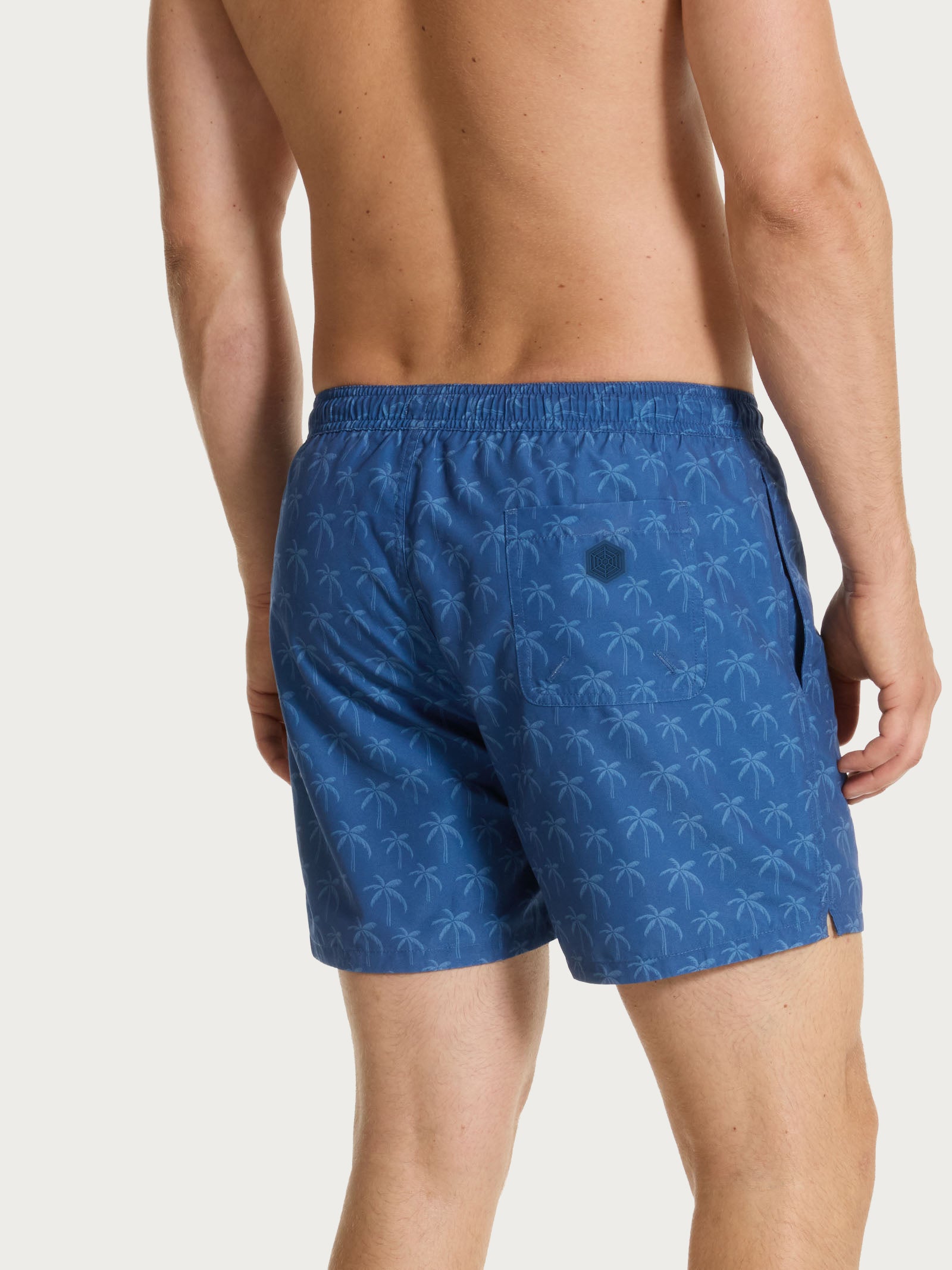 Ragno boxer mare fantasia navy peony palme uomo