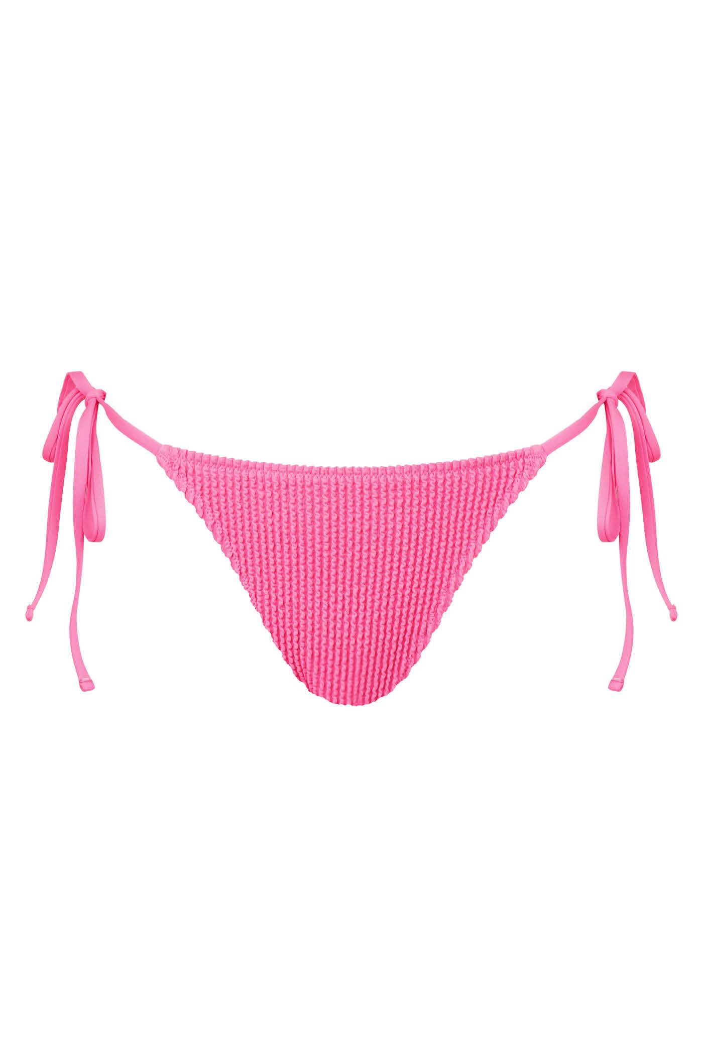 Goldenpoint Crinkle Slip Bikini Laccetti Arricciato Tinta Unita