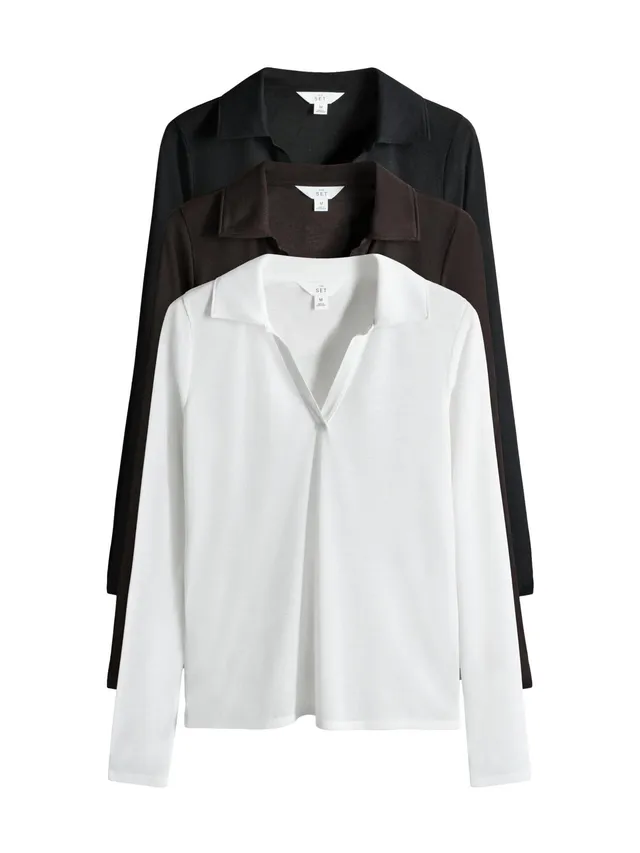 Next The Set top donna trasparente collo aperto taglia M confezione 3 pz