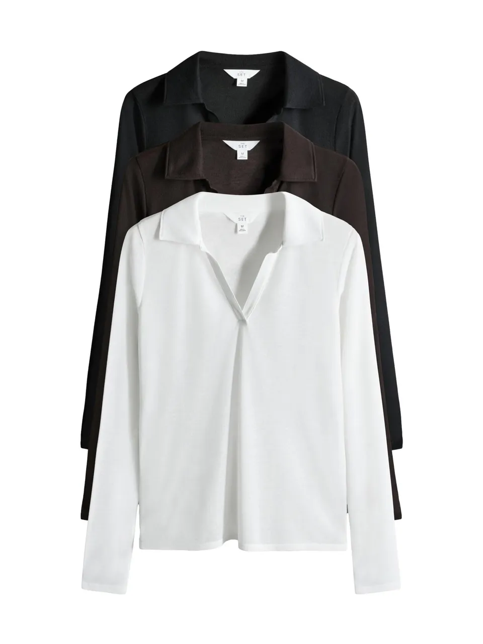 Next The Set top donna trasparente collo aperto taglia M confezione 3 pz