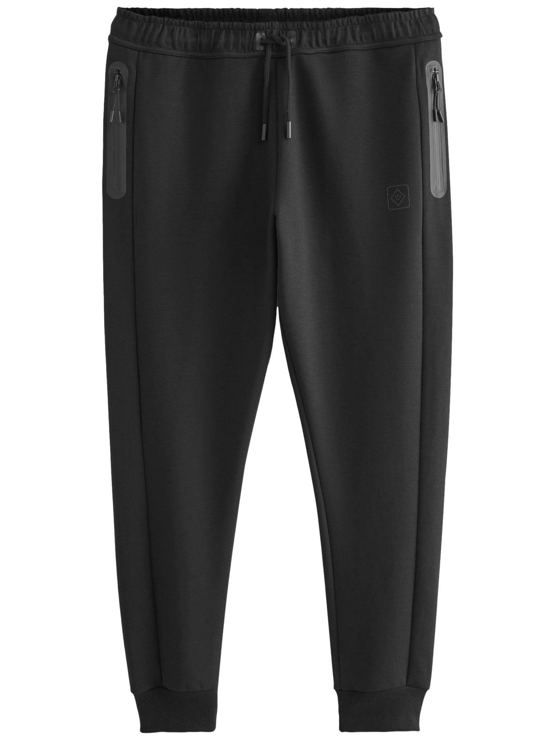 Next Pantaloni Jogging Uomo Athleisure Nero Taglia L