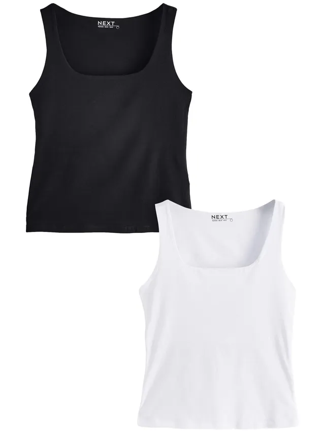 Next Canotta Donna Scollo Quadrato 2 Pezzi Taglia M