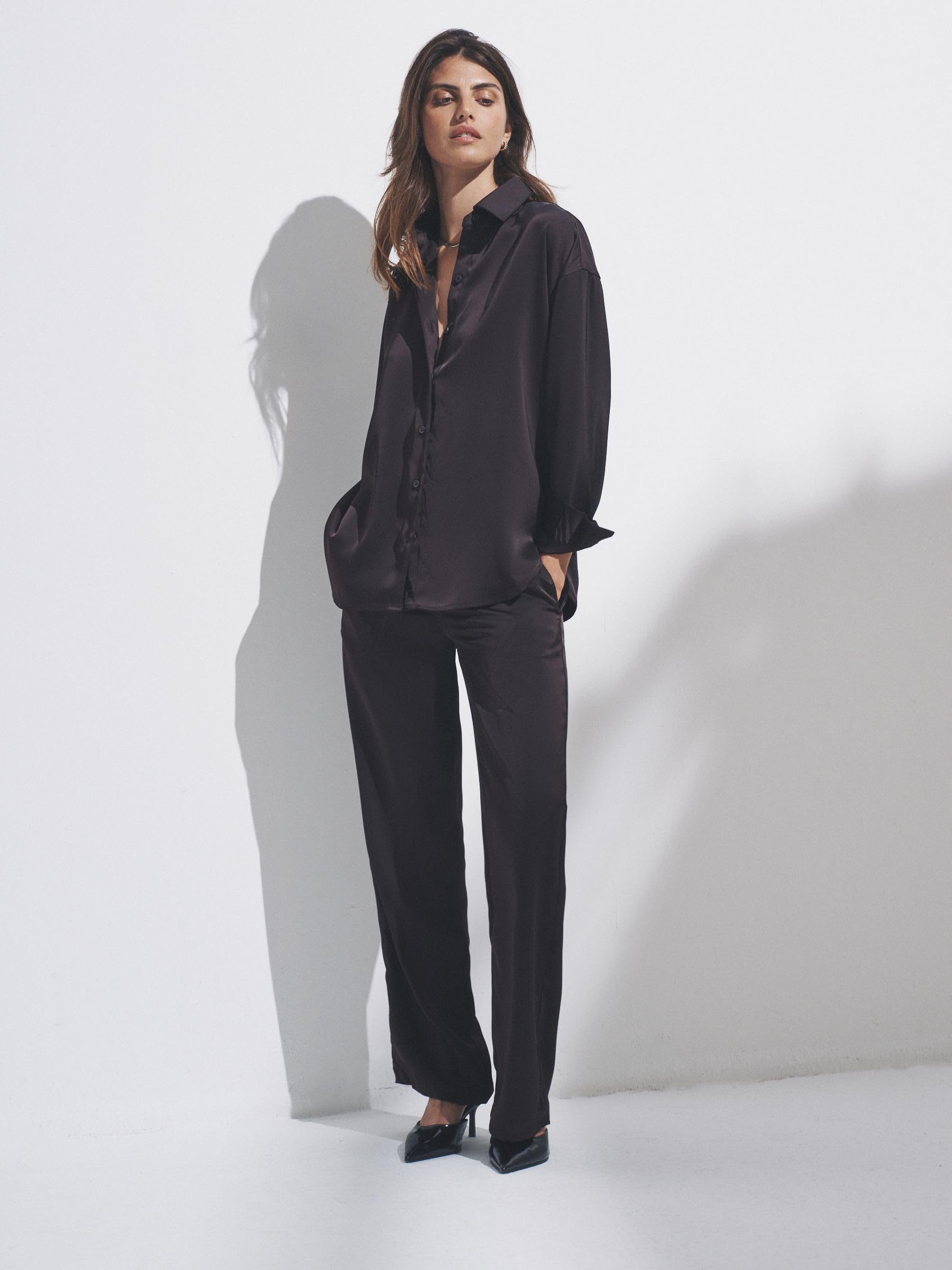 Geo Next The Set Coordinato Raso Camicia Pantaloni