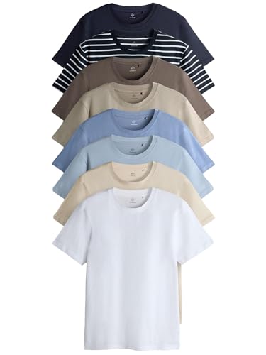 Geo Next The Set T-Shirt Uomo Manica Corta 8 Pezzi Cotone