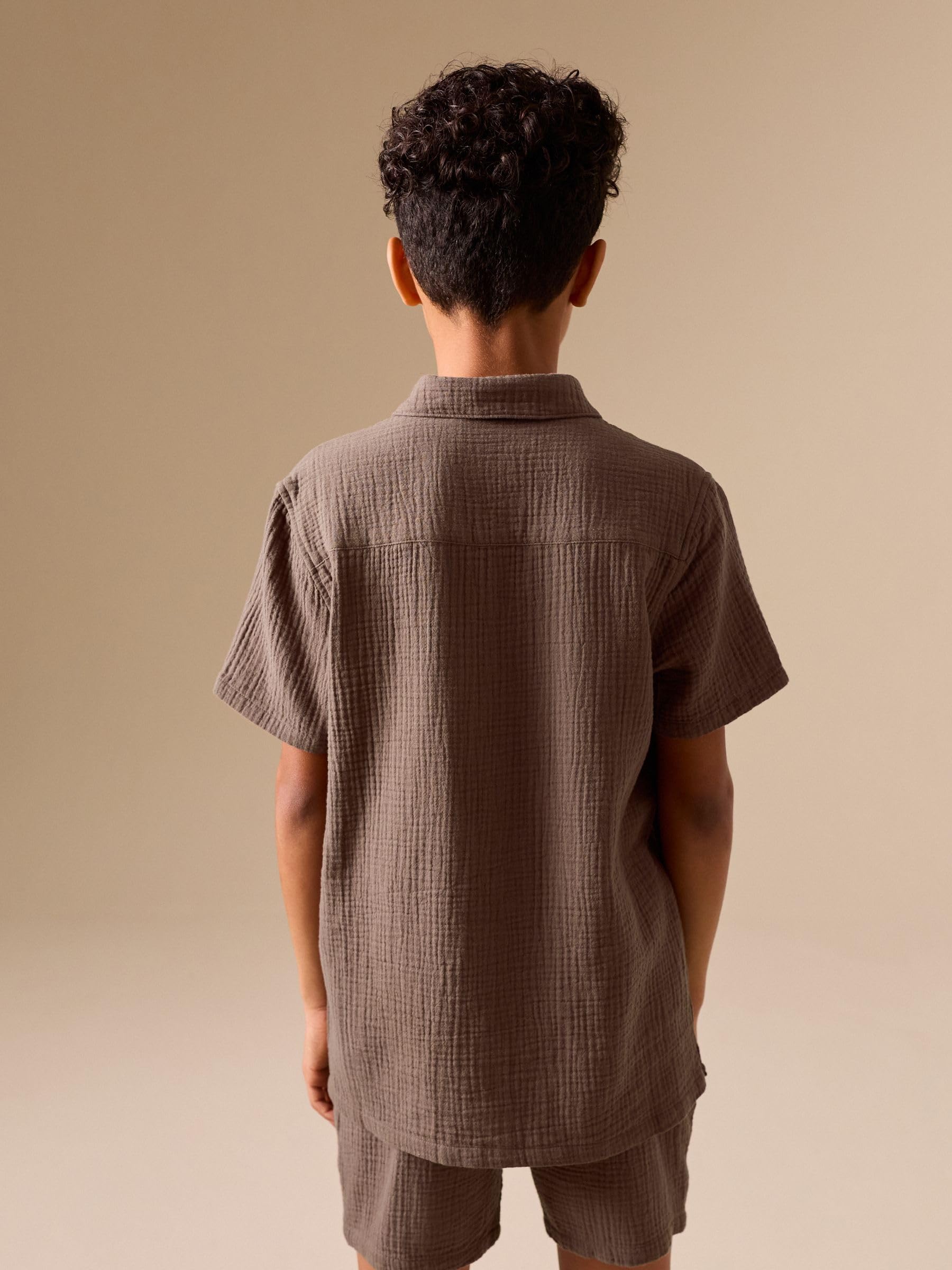 Next Completo Camicia Doppia Trama Shorts Bambino 128