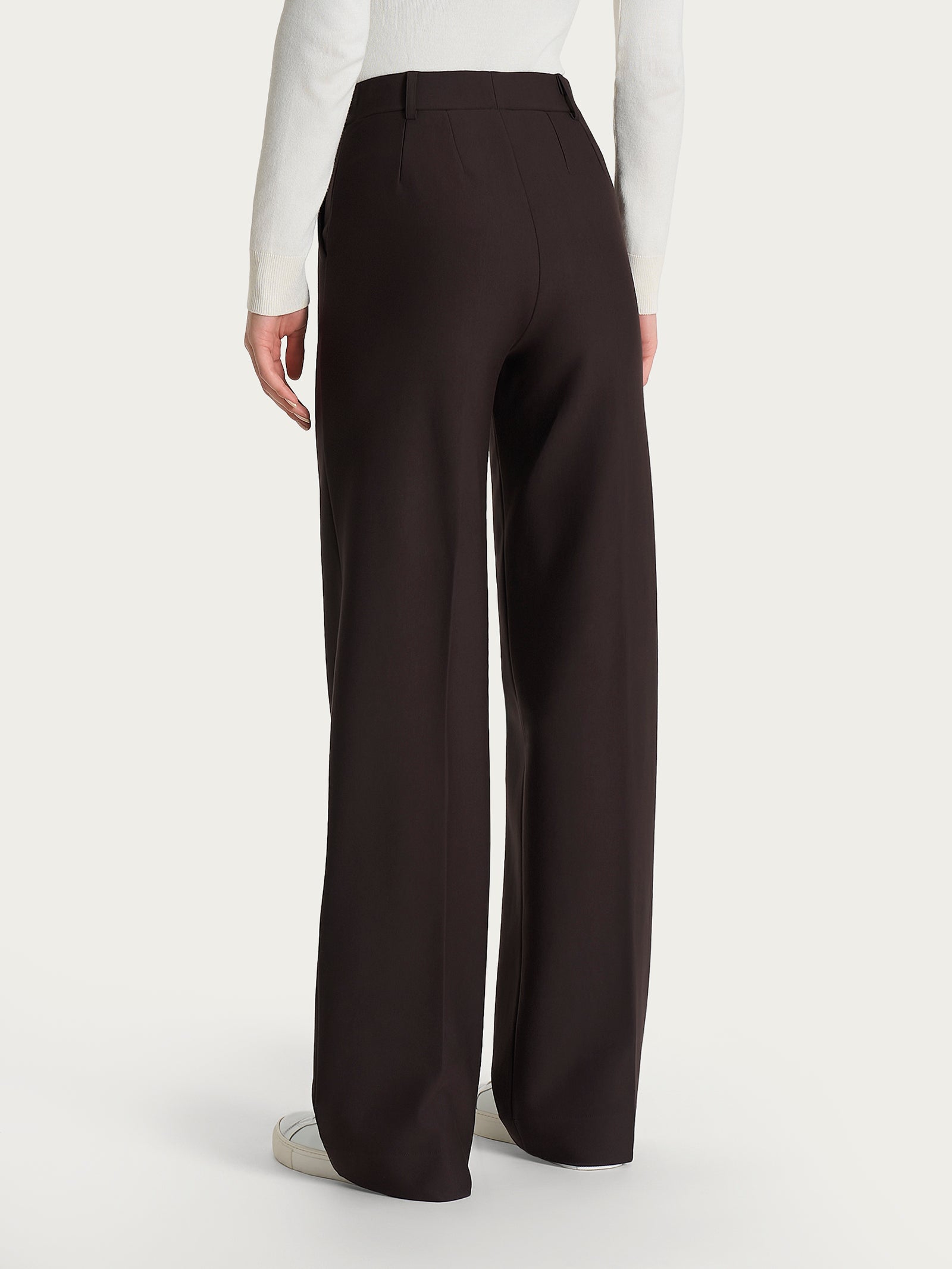 Ragno Compact pantalone palazzo Chocolate Torte viscosa