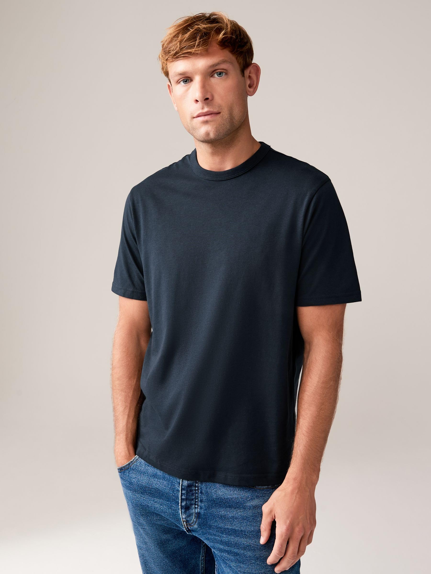 Next T-Shirt Girocollo Uomo Basic Confezione 4 Cotone