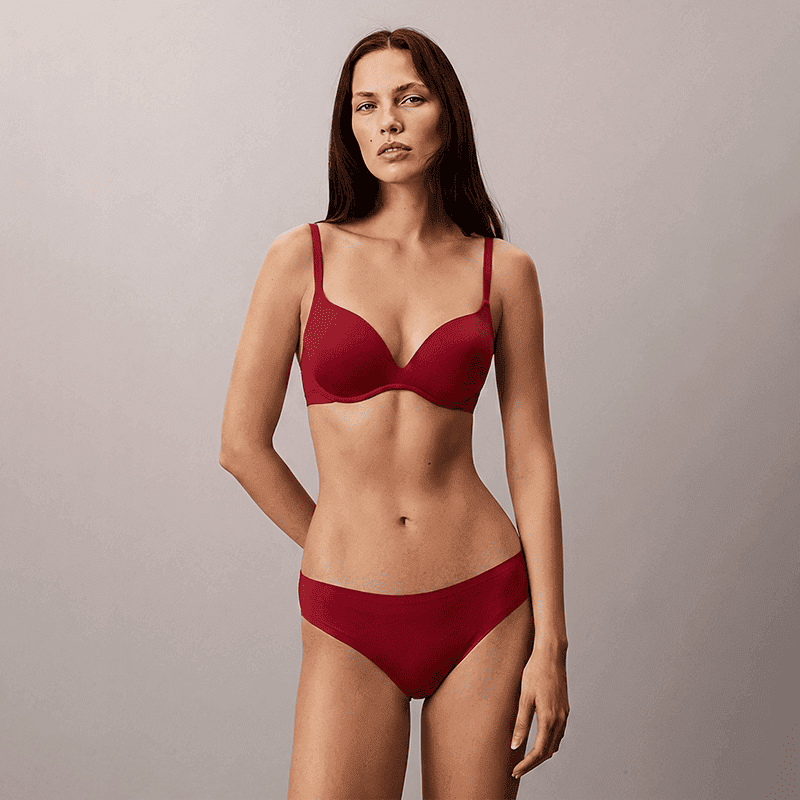 Maria Grazia Severi Essential reggiseno t-shirt rosso senza cuciture