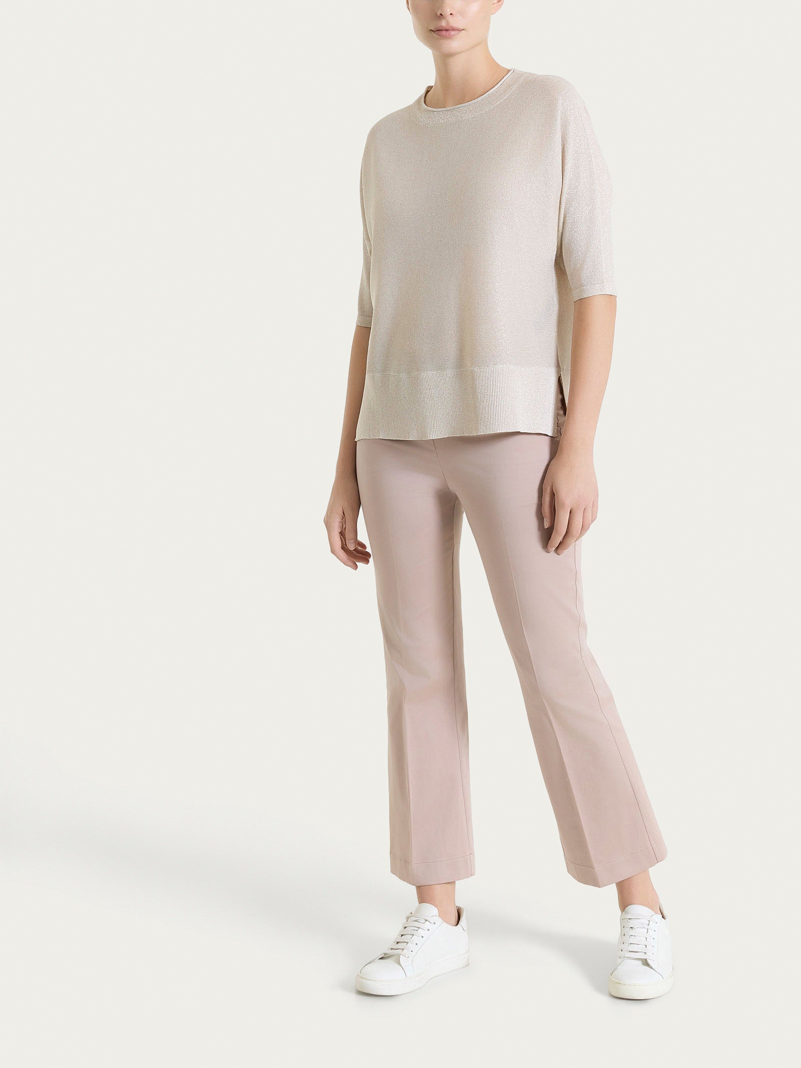 Ragno Satin Power Pantalone Flare Caviglia Sphinx cotone