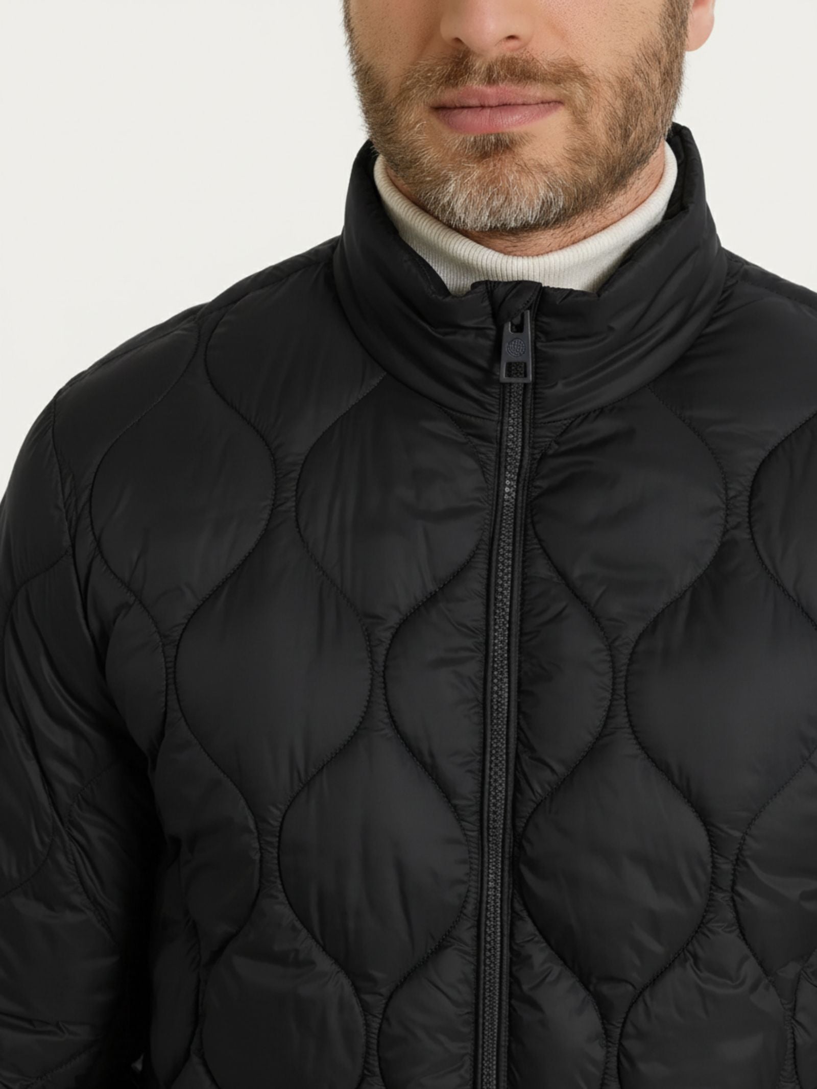 Ragno piumino puffer Onion Quilt nero uomo regular