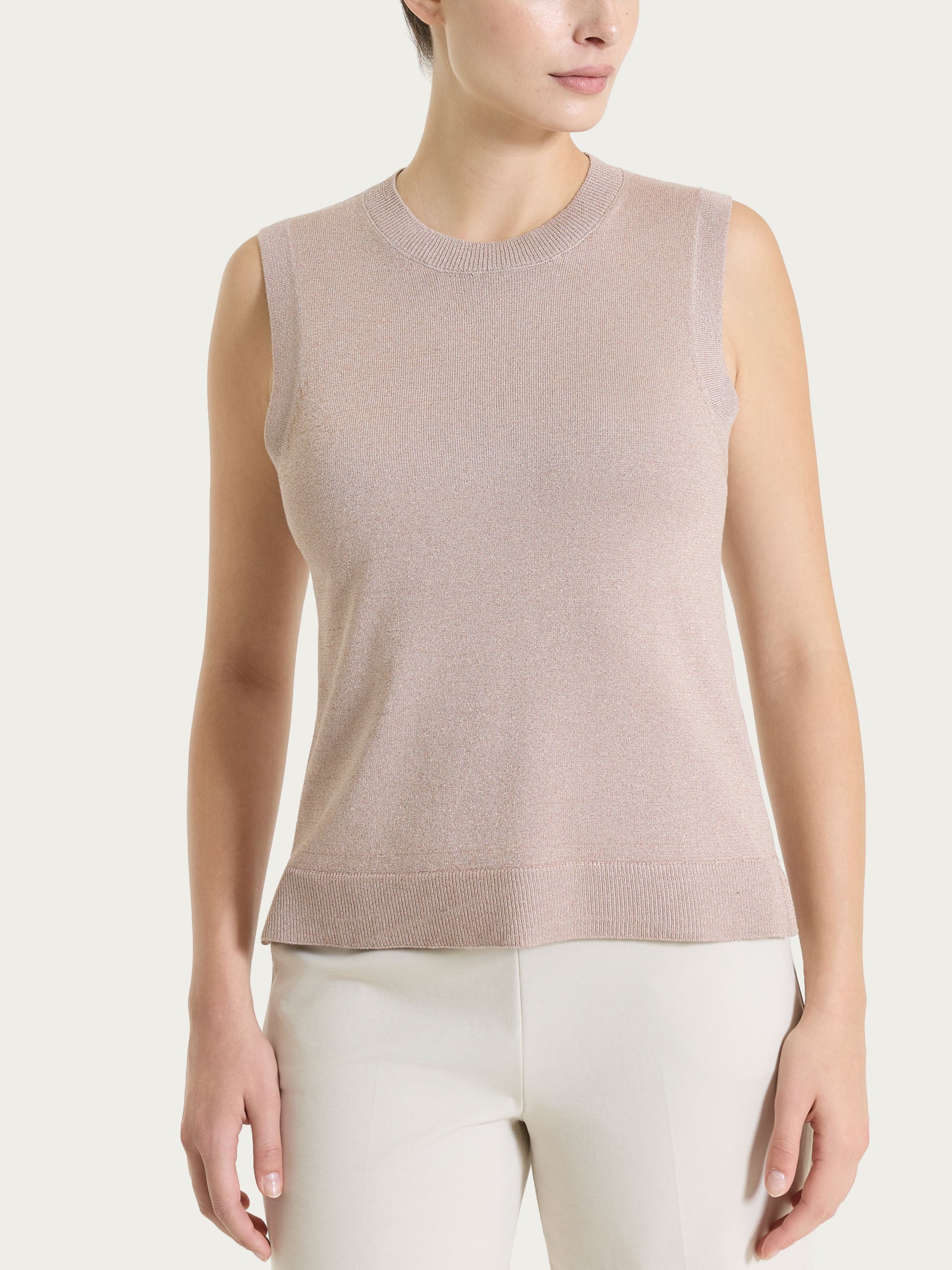 Ragno Summertime Lurex gilet Sphinx girocollo