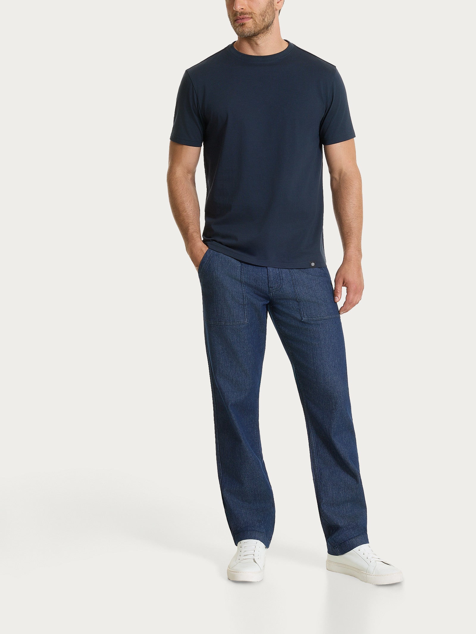 Ragno Ultralight maglietta girocollo bleu leggera