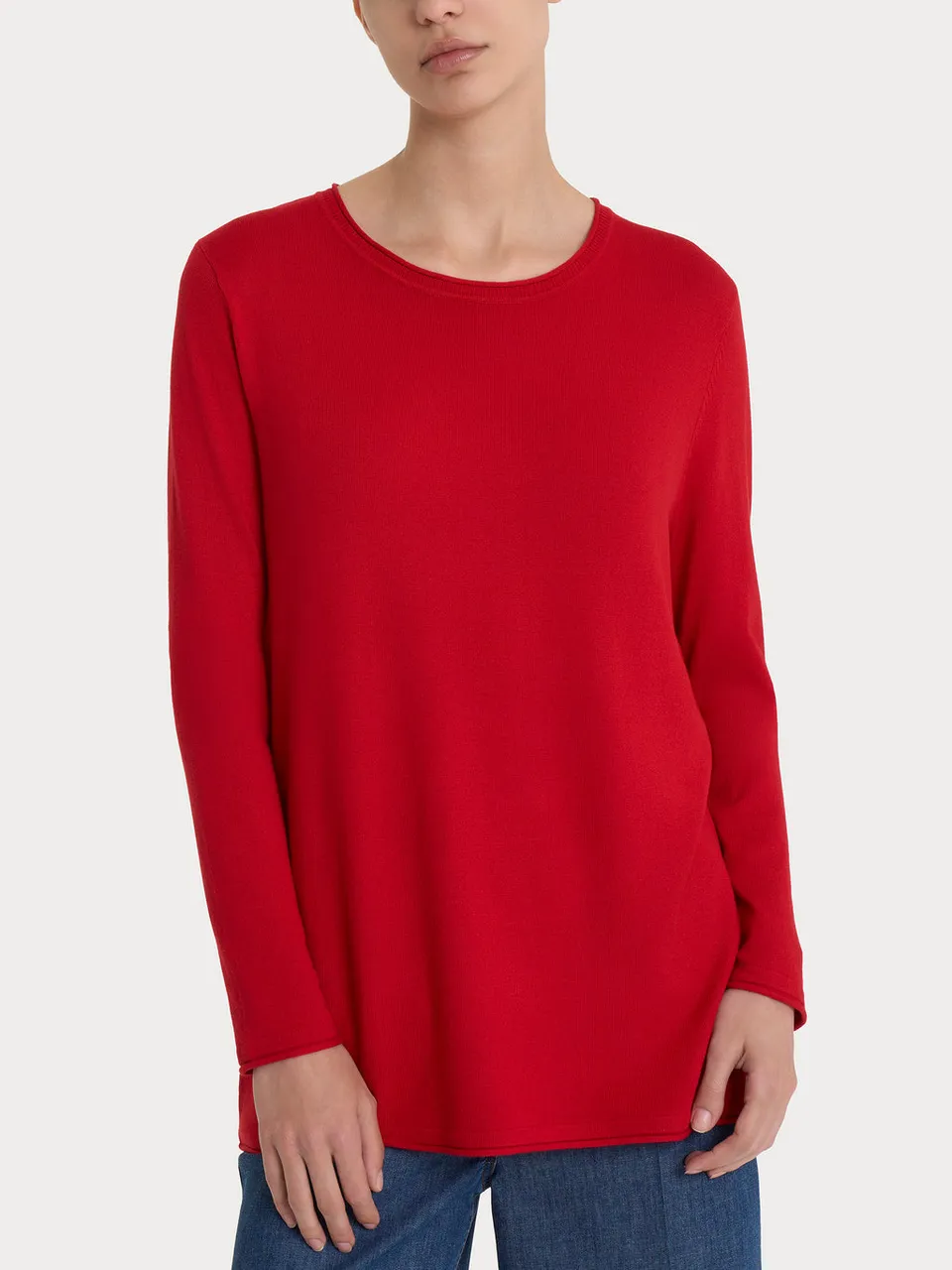 Ragno Summertime Maglione Girocollo Manica Lunga Salsa Viscosa