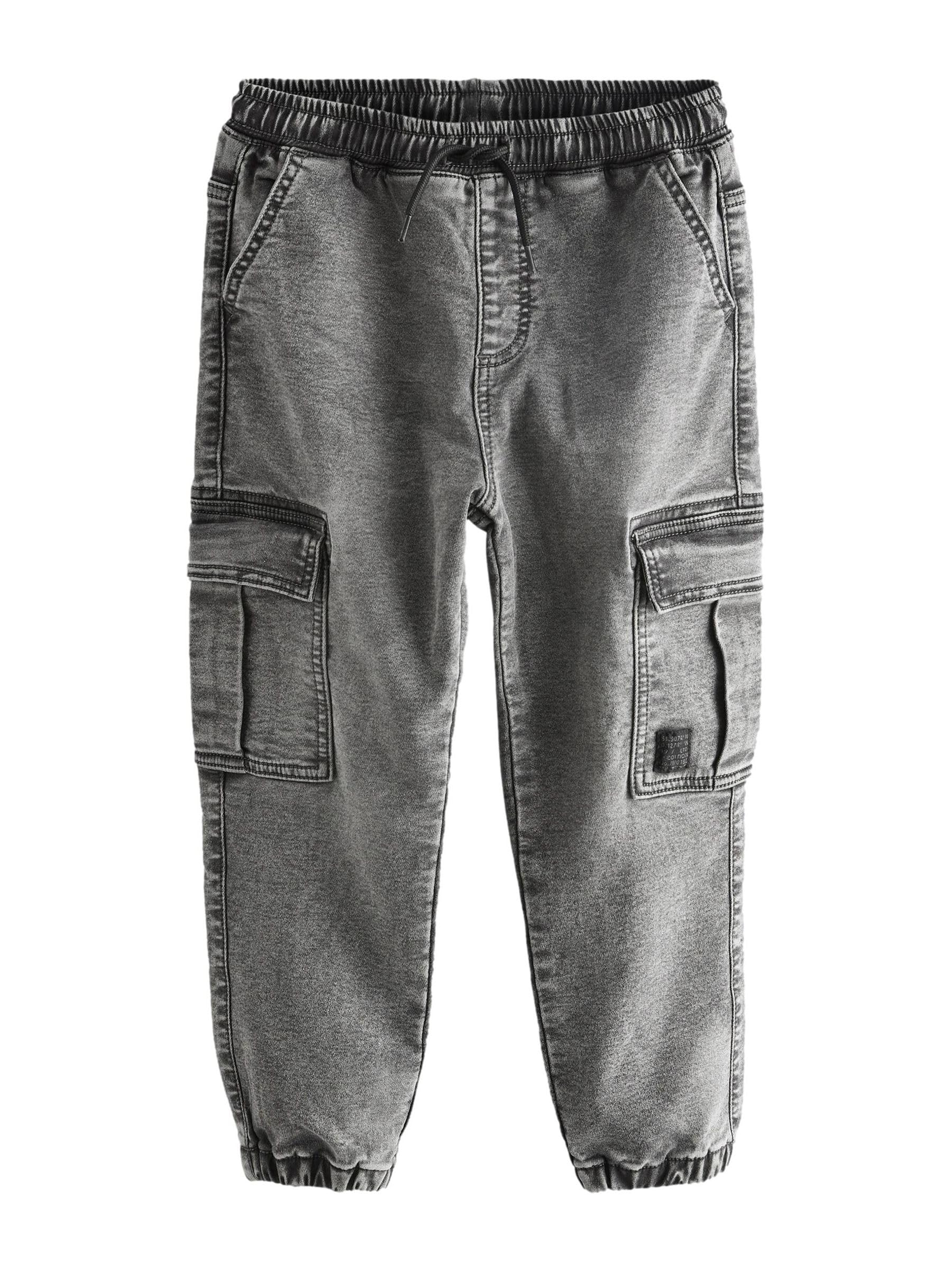 Next Ragazzo Jeans Cargo 98 grigio vita elasticizzata