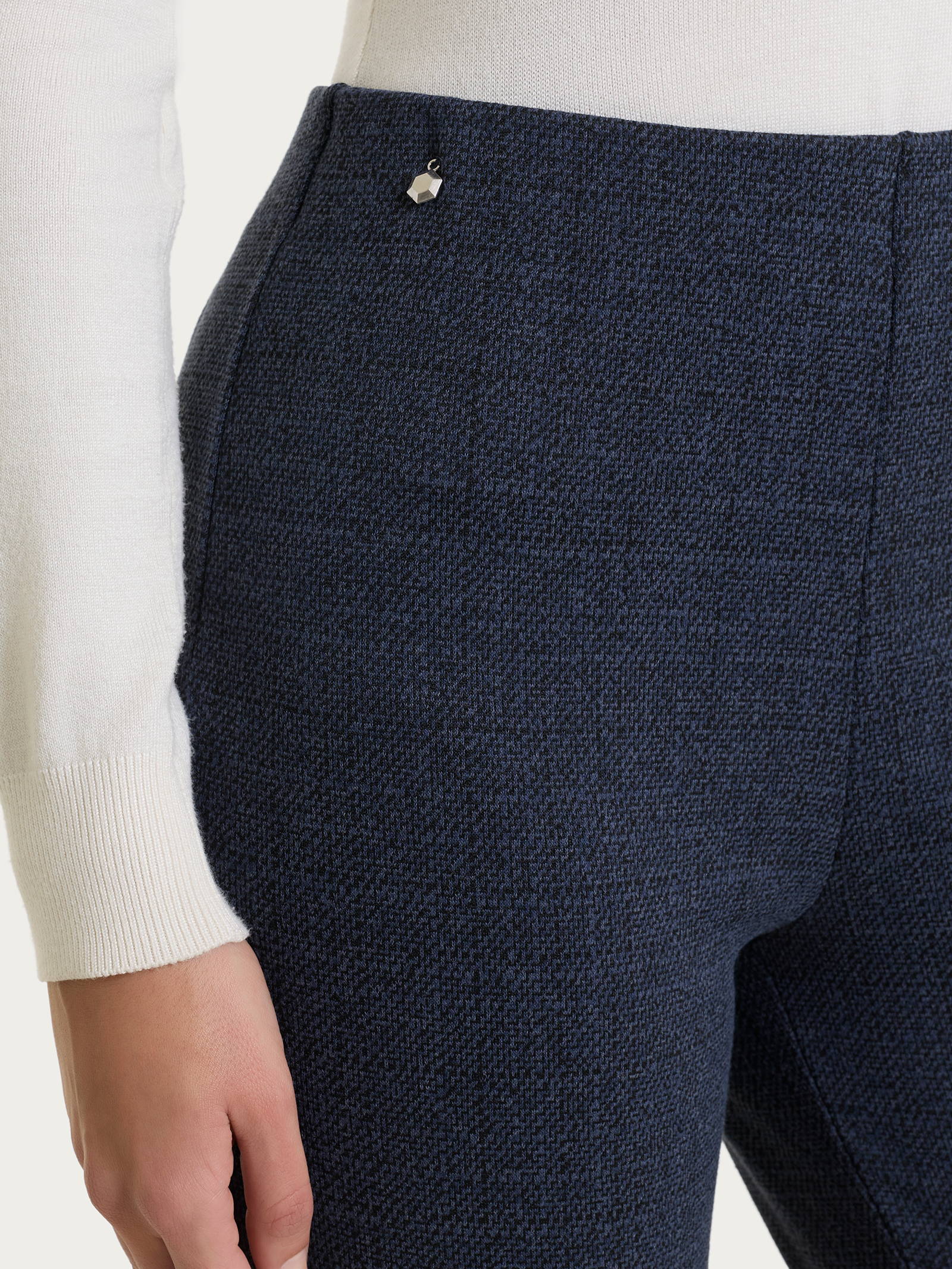 Ragno Jacquard Pantalone Dritto donna Fant.Bleu tweed
