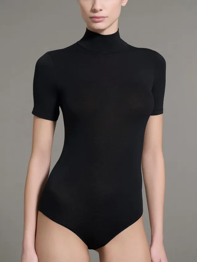 Ragno Tenderwool Dolcevita body collo alto Nero cashmere