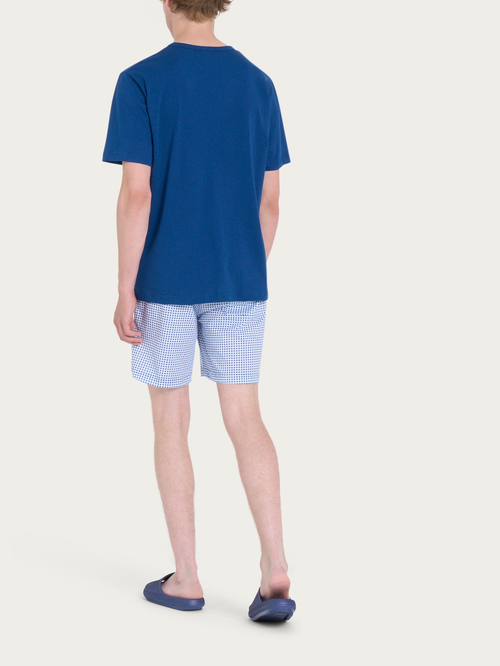Ragno Jersey Cotone pigiama corto Navy Peony