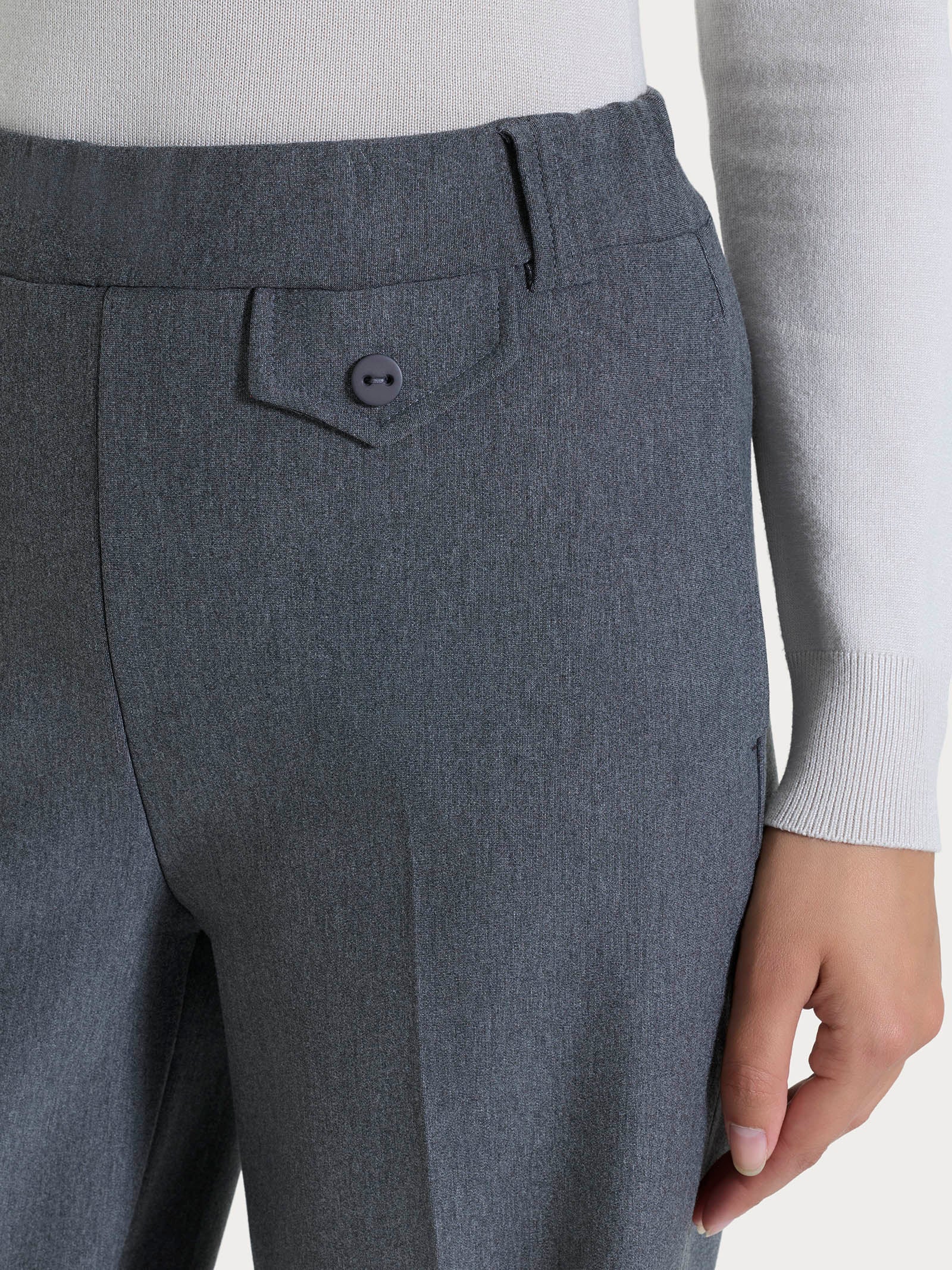 Ragno Compact The Wide Leg Pantalone Ardesia palazzo