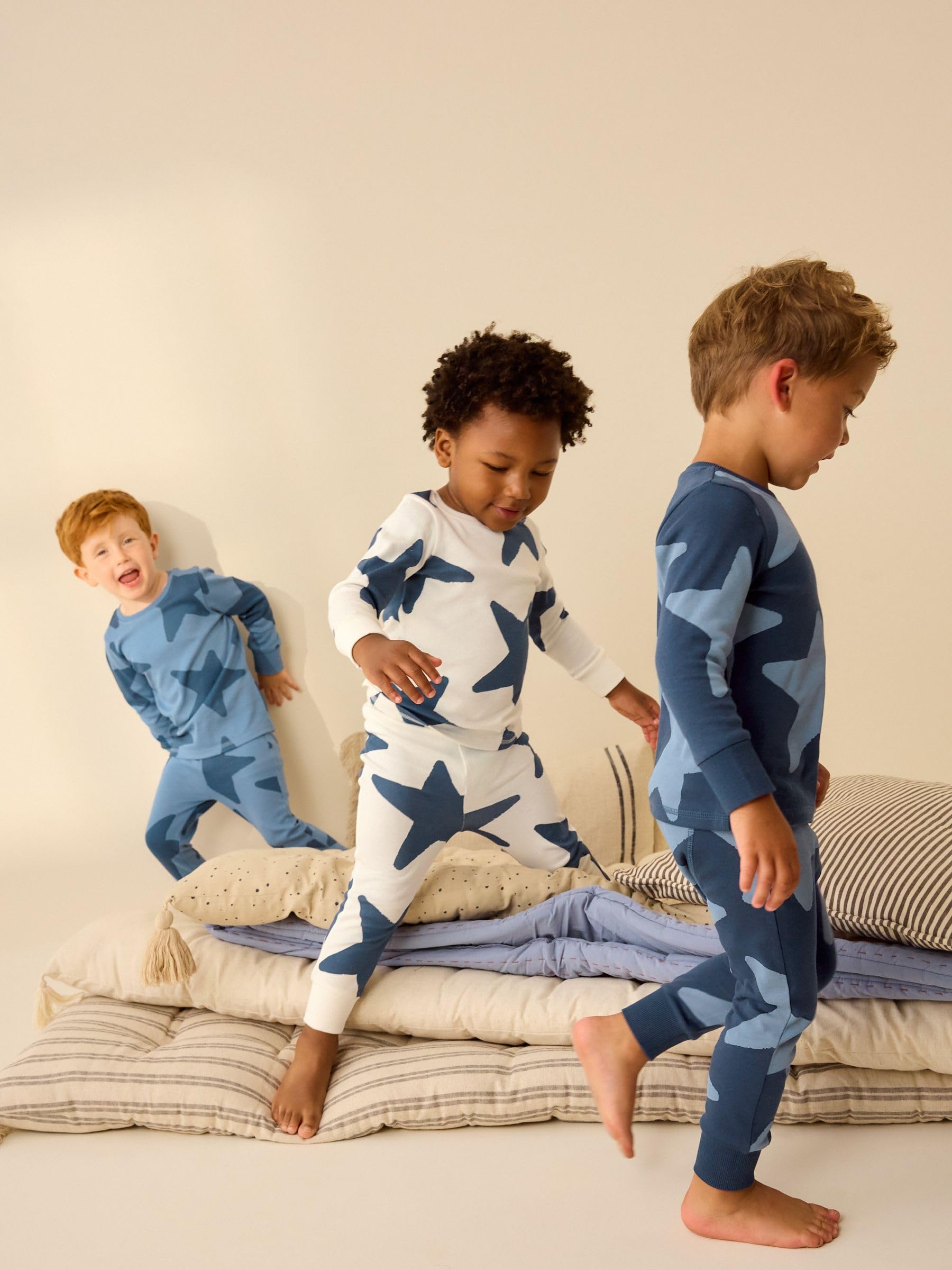 Geo Next pigiama bimbo 9-12 mesi cotone 3 pezzi maniche lunghe