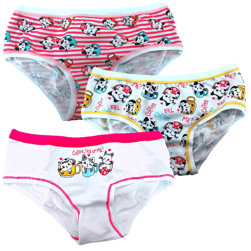 Lady C Slip Bimba Cotone 9-10 Anni 6 Pezzi Colorate