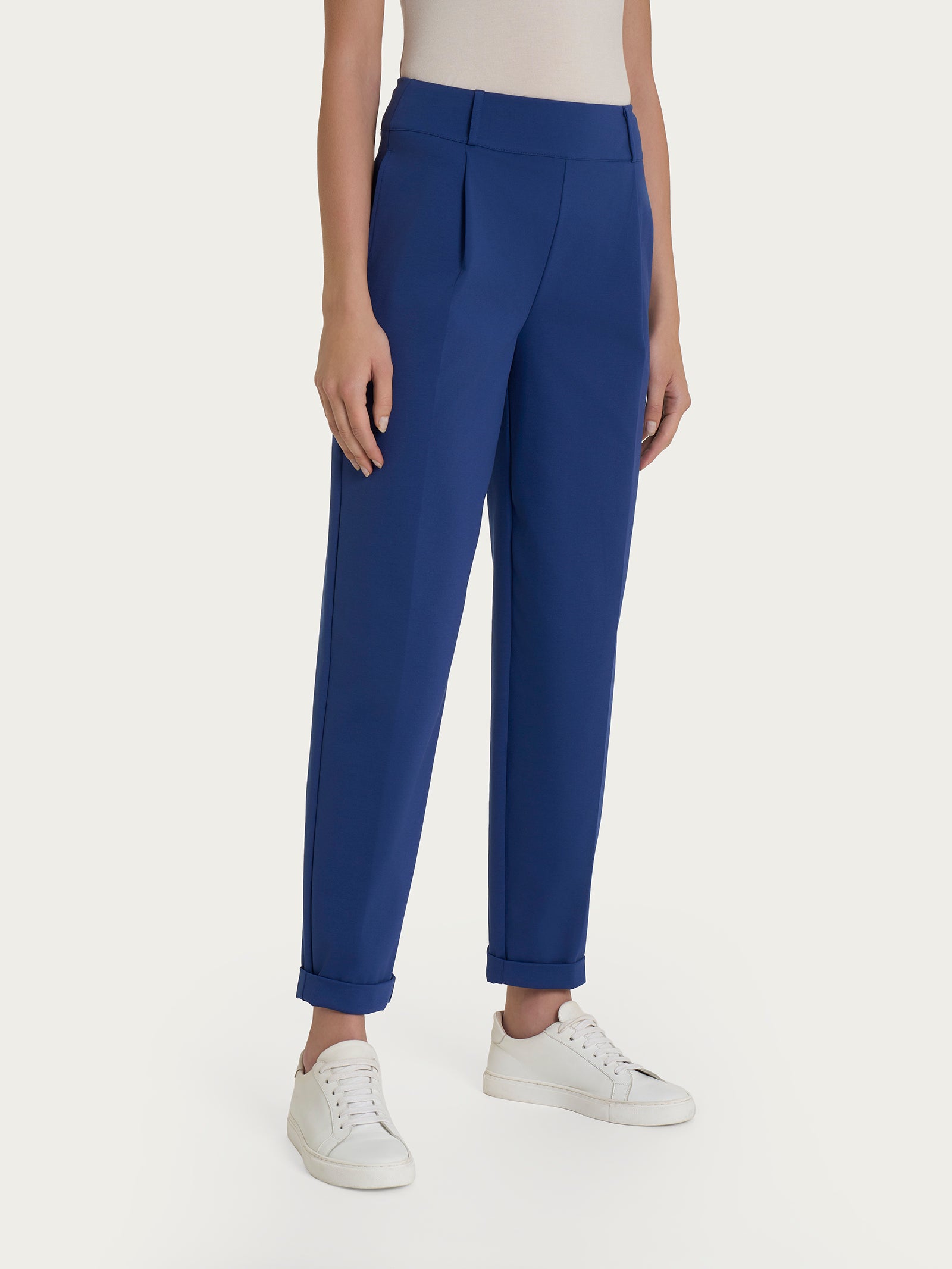 Ragno Compact Light Pantalone Carota Blueberry tasche