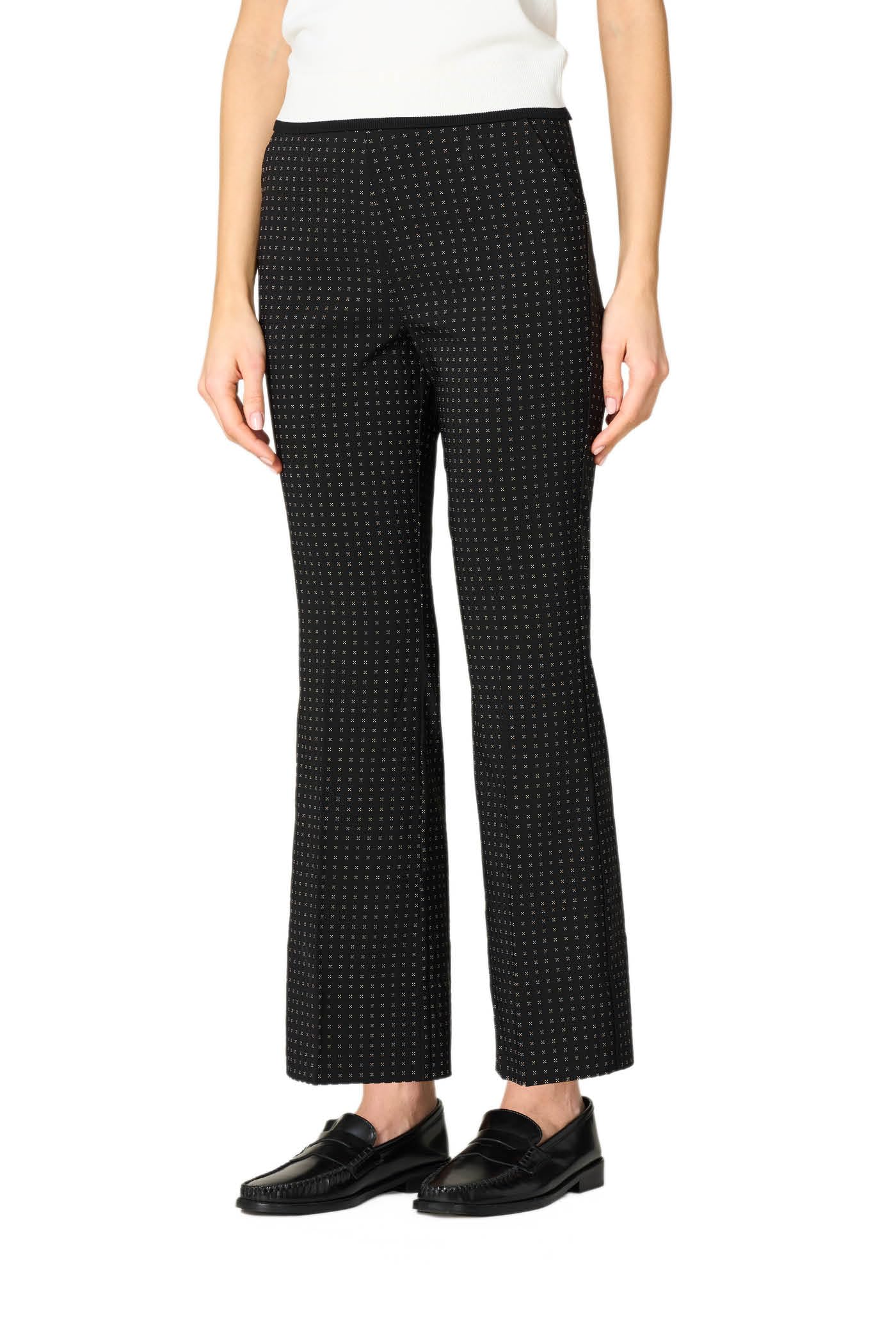 Goldenpoint Flare Cravatta leggings svasato viscosa