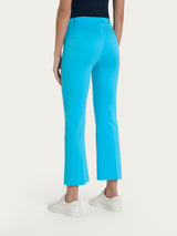 Ragno Satin Power Cropped Flare pantaloni Aquarius cotone stretch