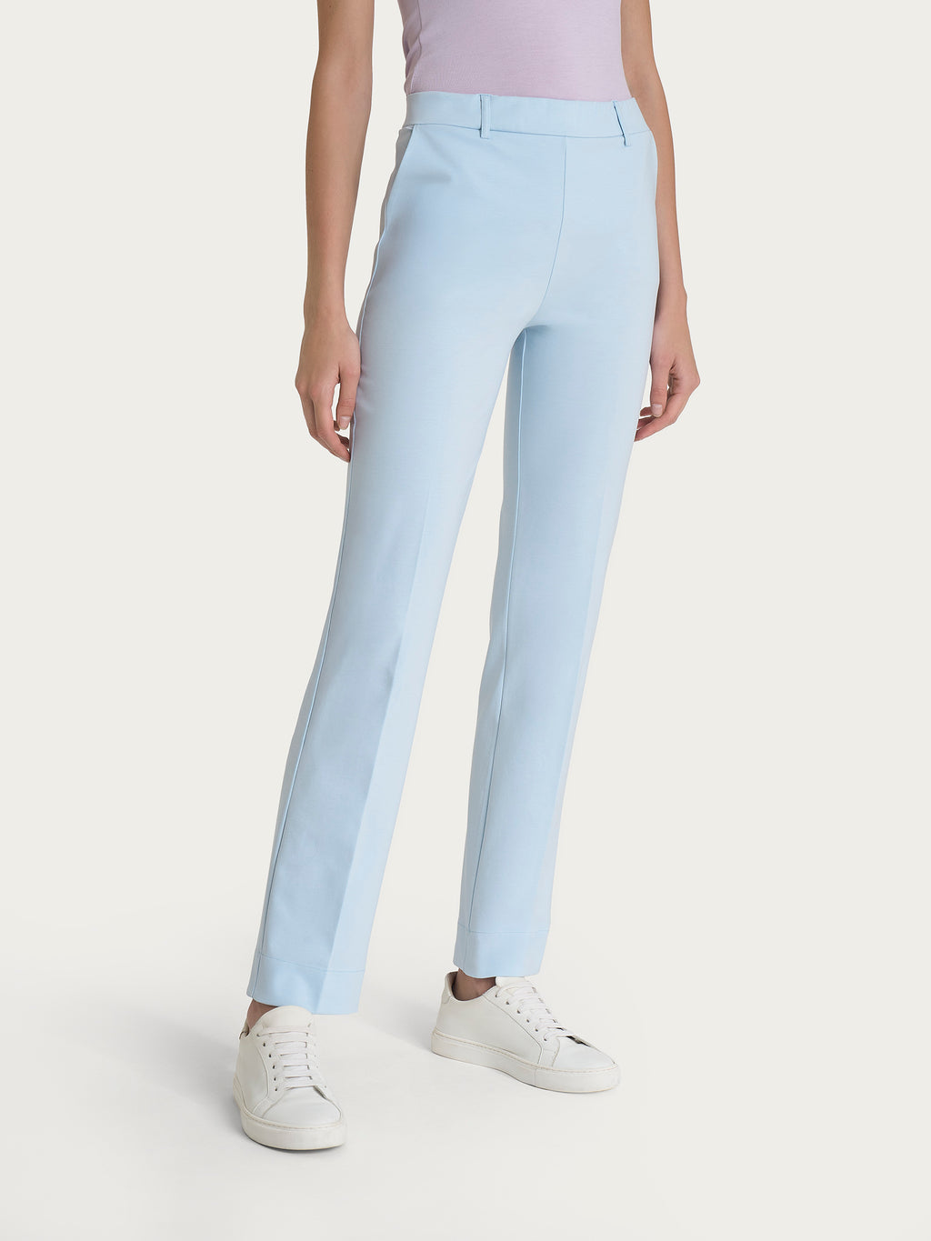 Ragno Compact Light pantaloni dritti skyway tasche vita elasticizzata
