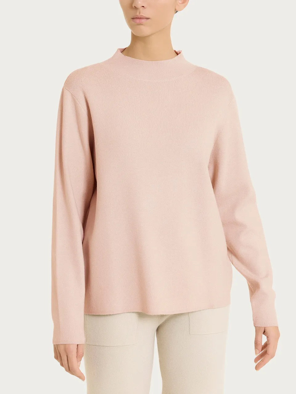 Ragno Super Soft maglia lupetto Cameo Rose calda