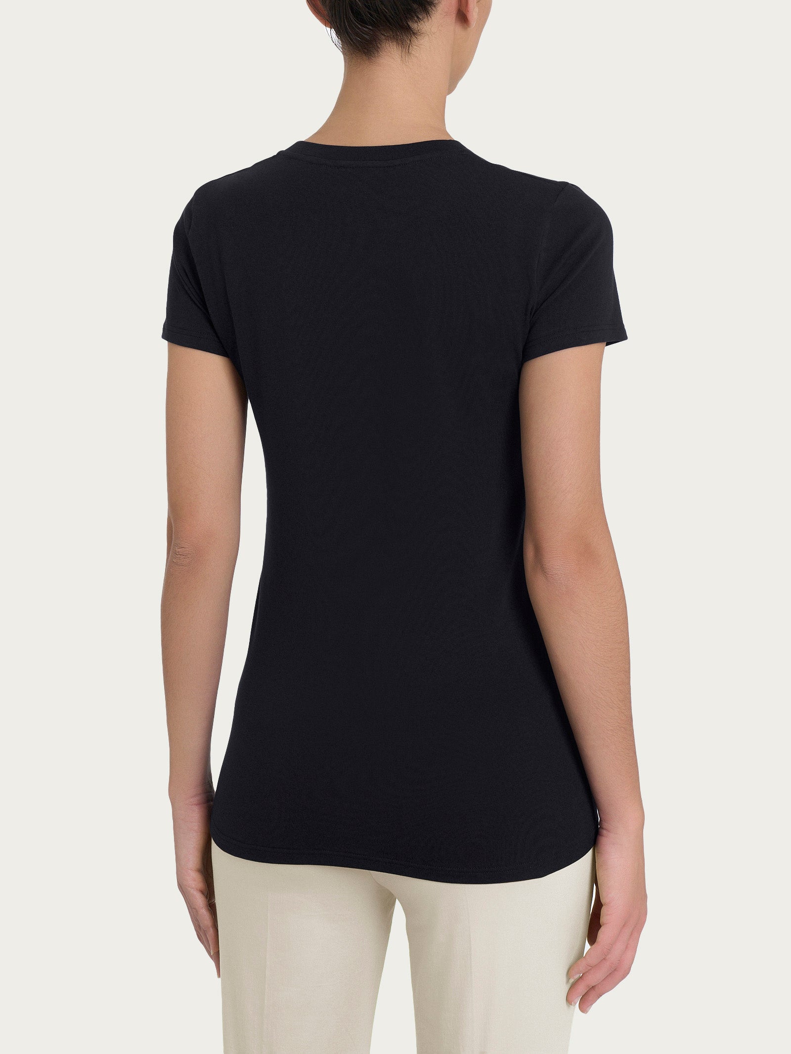 Ragno Ultralight T-Shirt Donna Cotone Nero