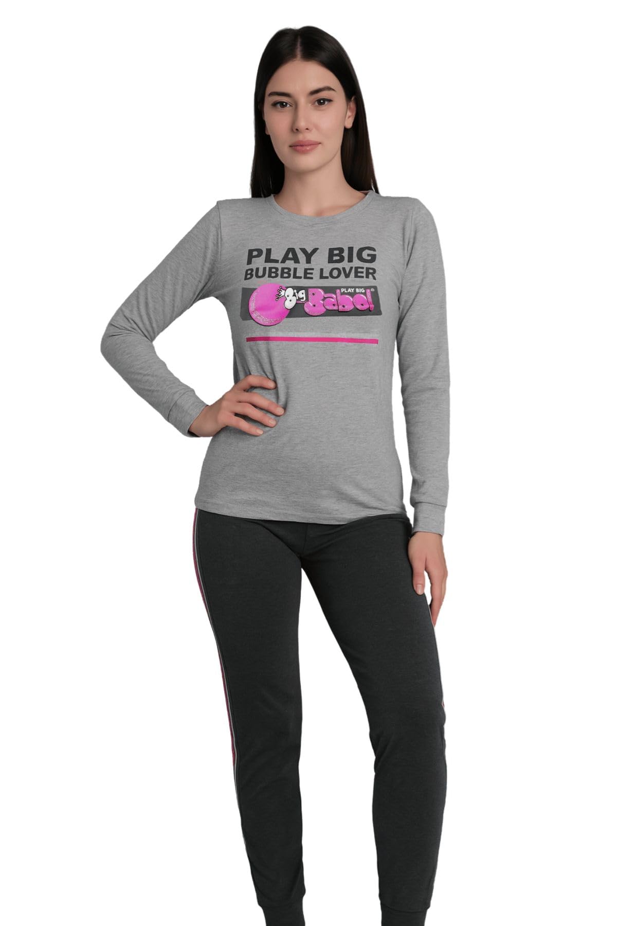 Lady C Pigiama Cotone Bordeaux Chupa Interlock Invernale