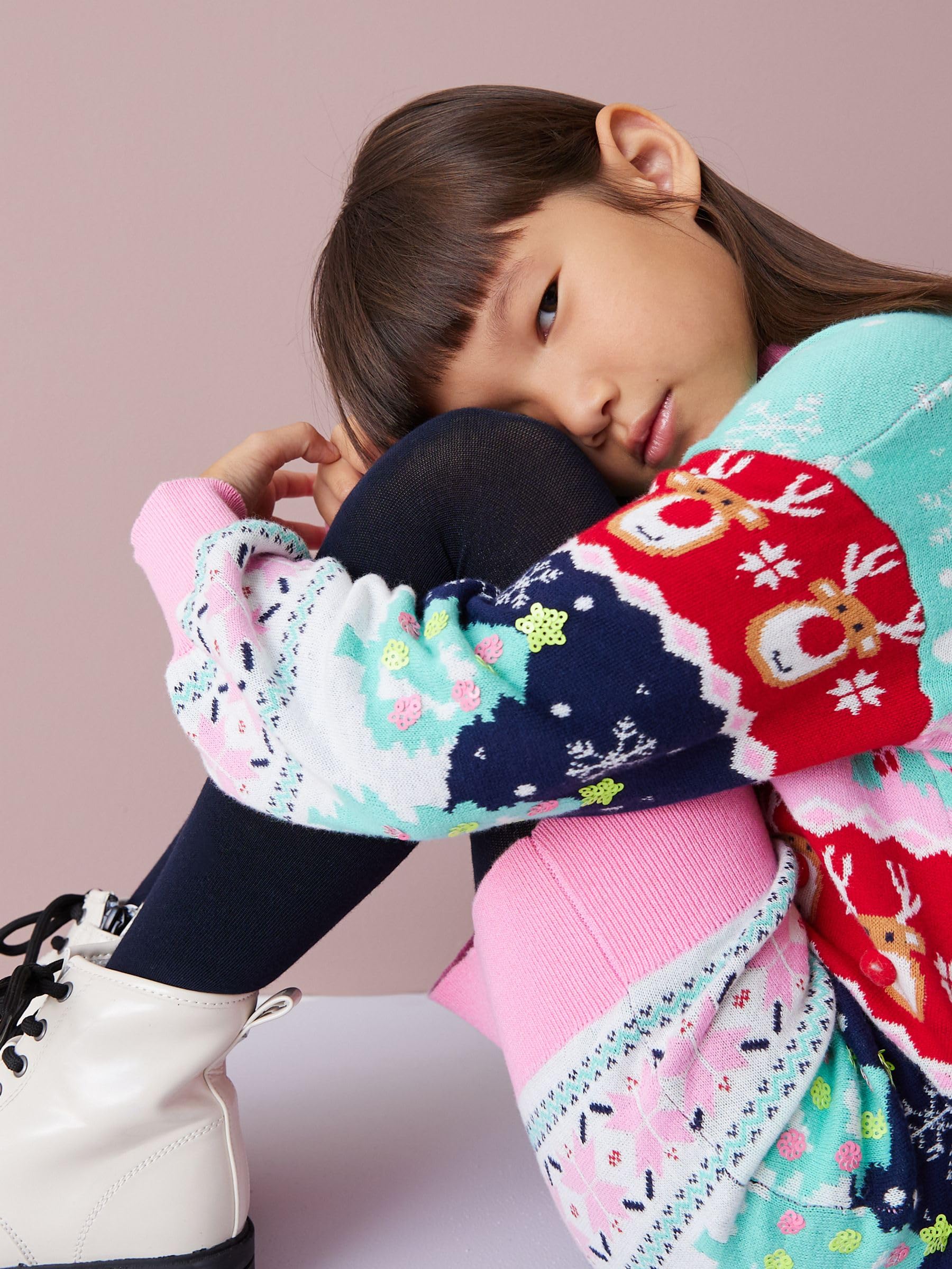 Next bambina 3 collant cotone 7-8 anni scuola