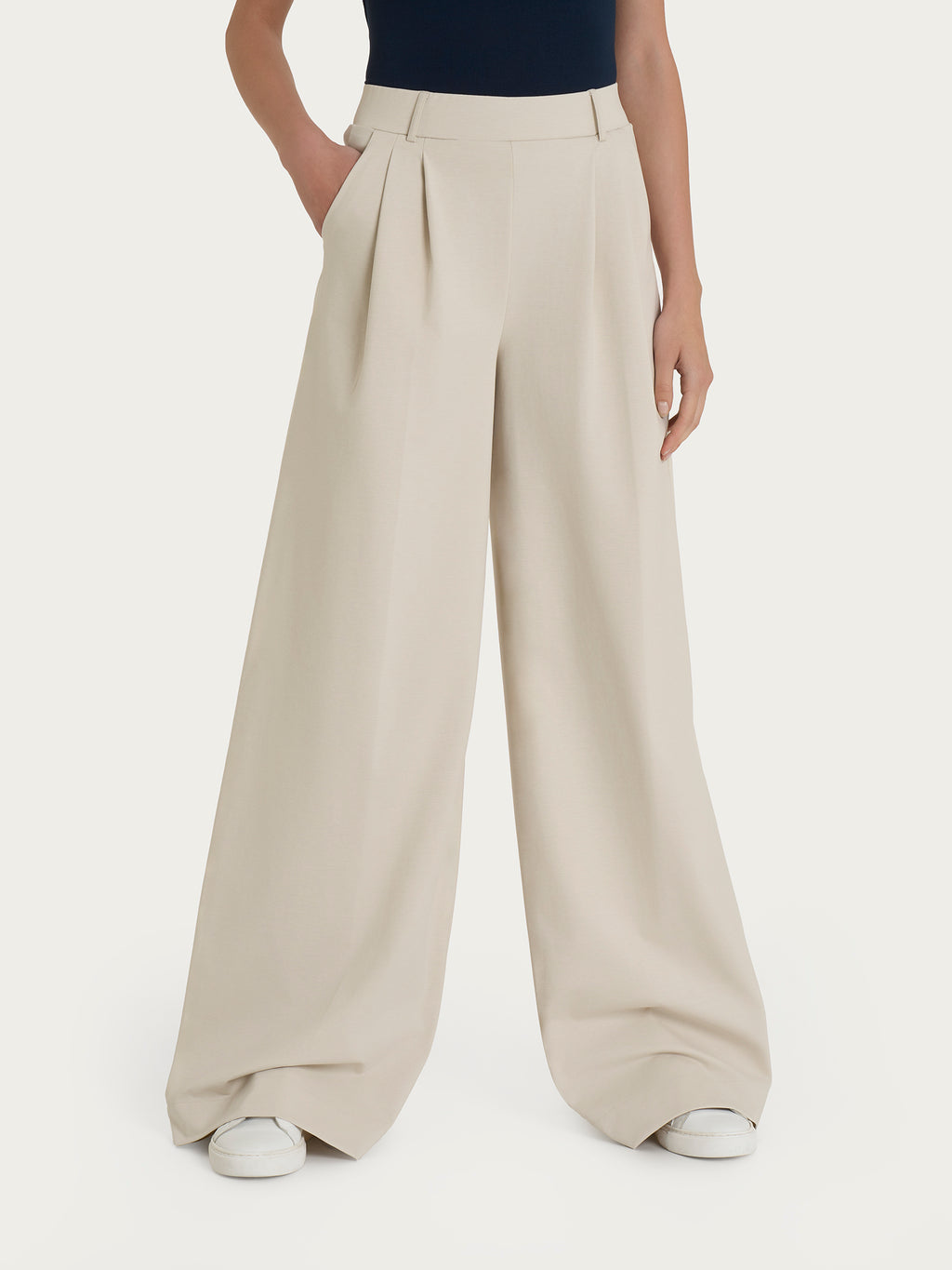 Ragno Compact Light pantalone palazzo Champignon leggero