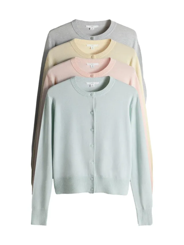 Geo Next The Set cardigan donna 4 pezzi girocollo maglina