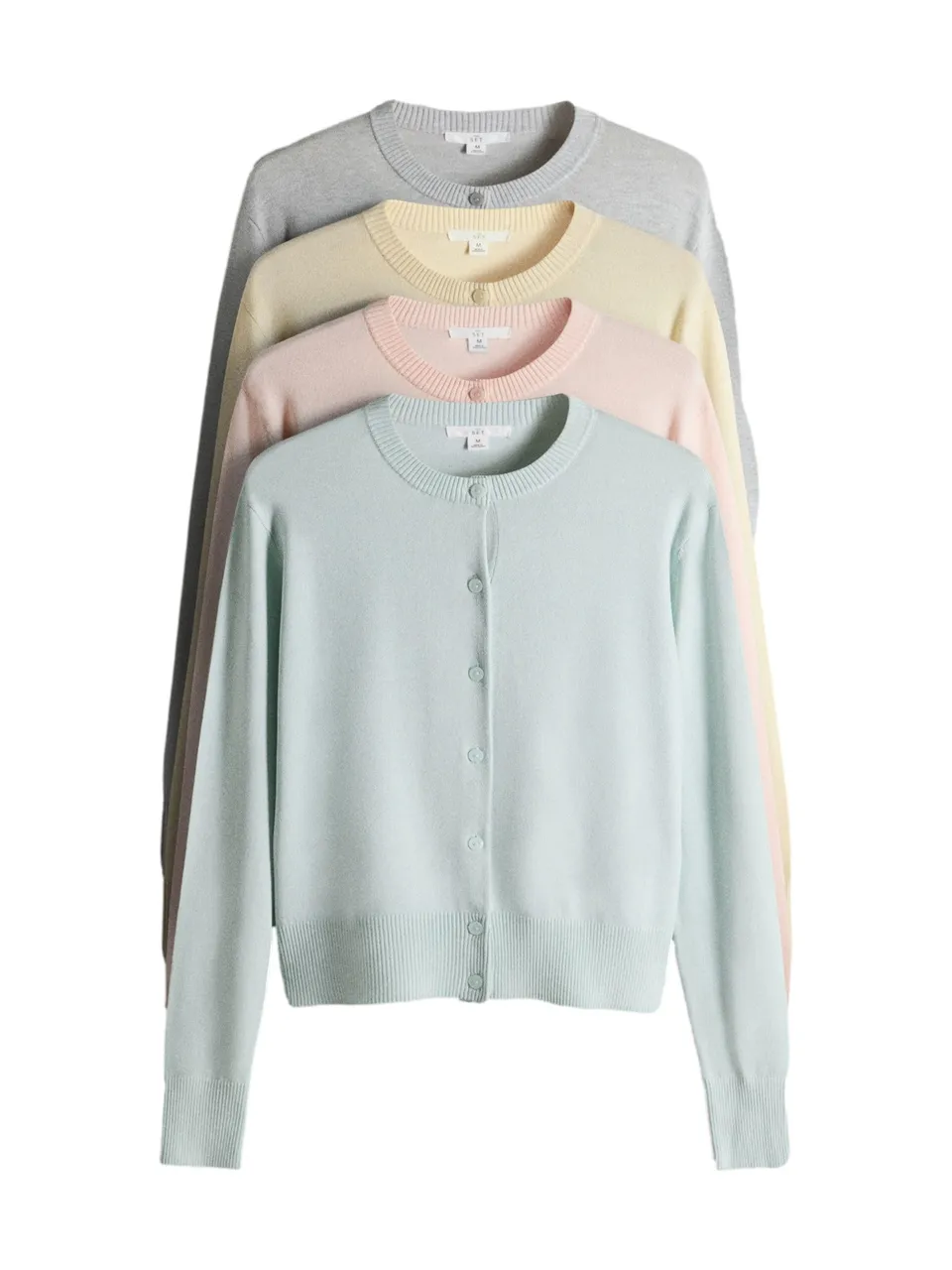 Geo Next The Set cardigan donna 4 pezzi girocollo maglina