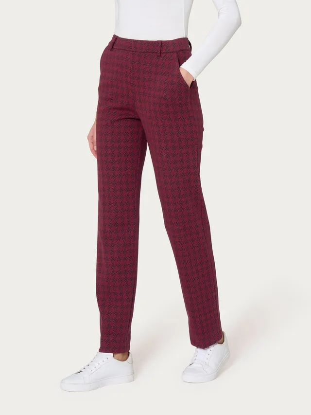 Ragno Eco Jacquard pantalone dritto pied de poule