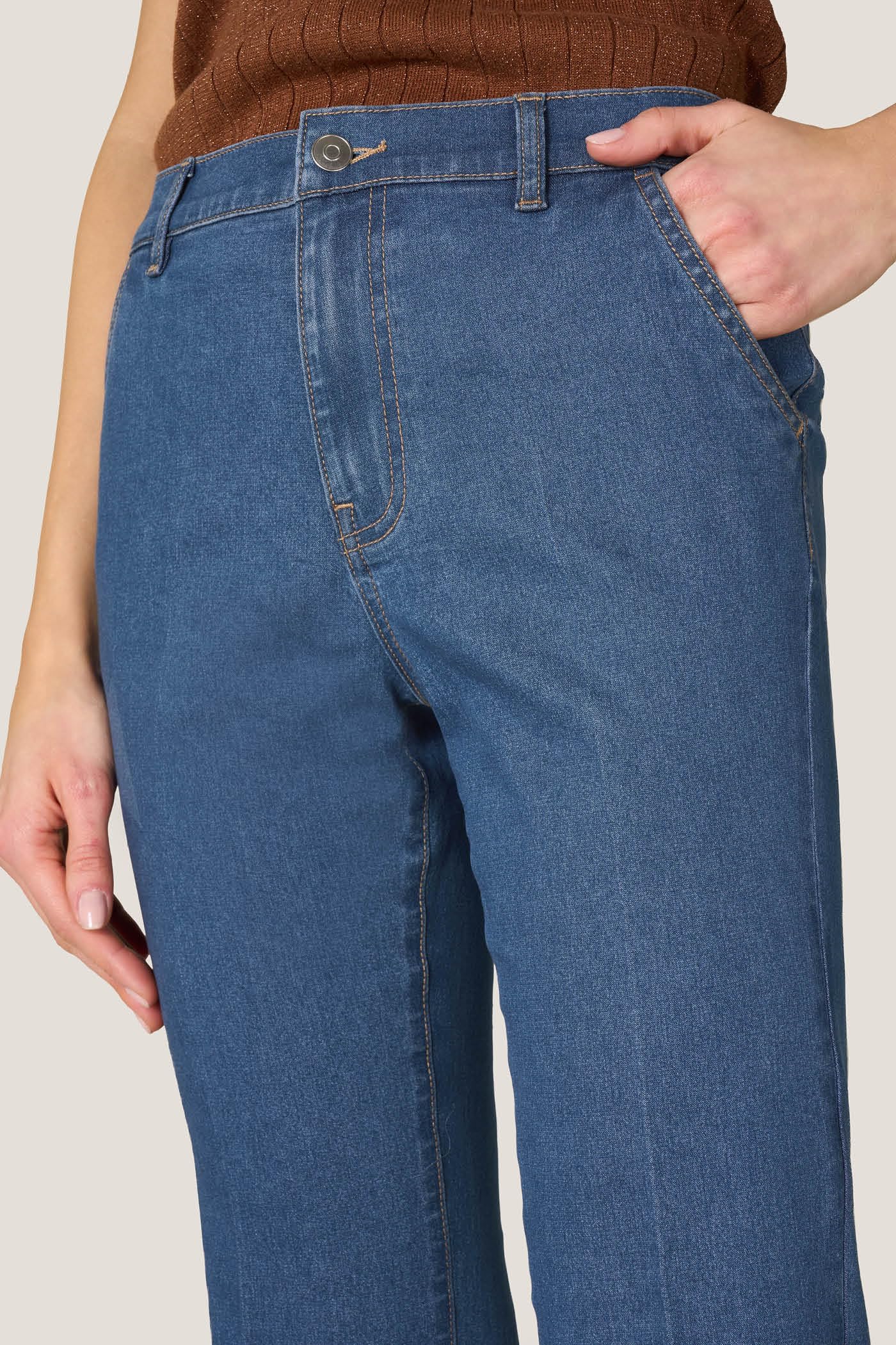 Goldenpoint Jeans Flare Denim Donna Svasato