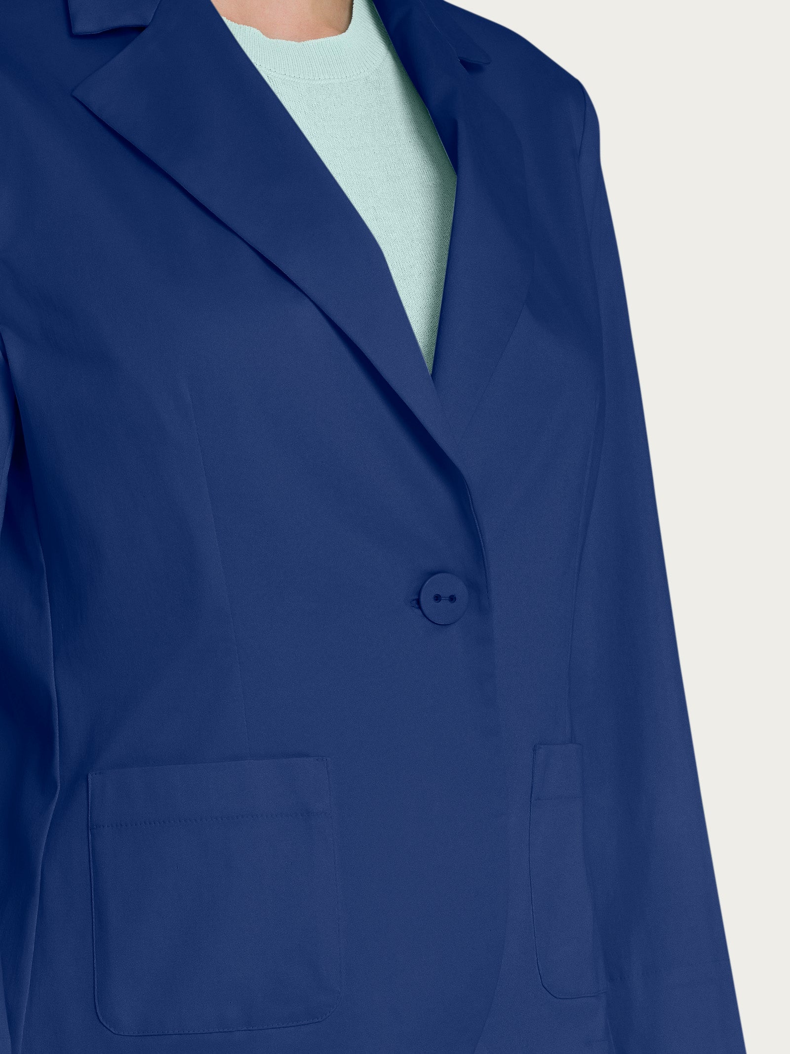 Ragno Satin Power Blazer Manica 3/4 Cotone Blueberry
