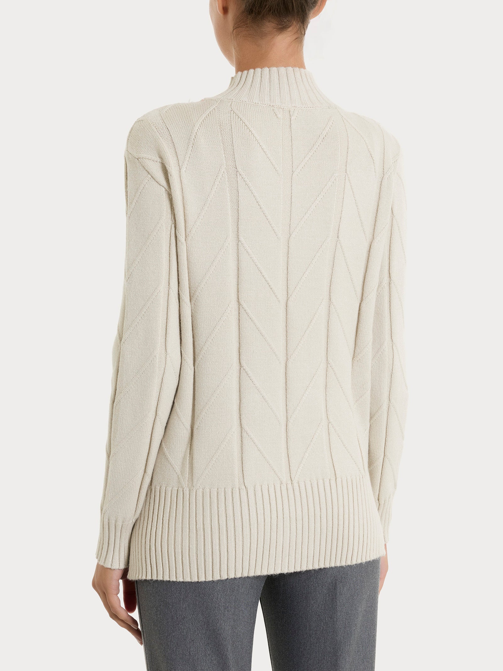Ragno Super Soft Lupetto maglia punto spiga champignon