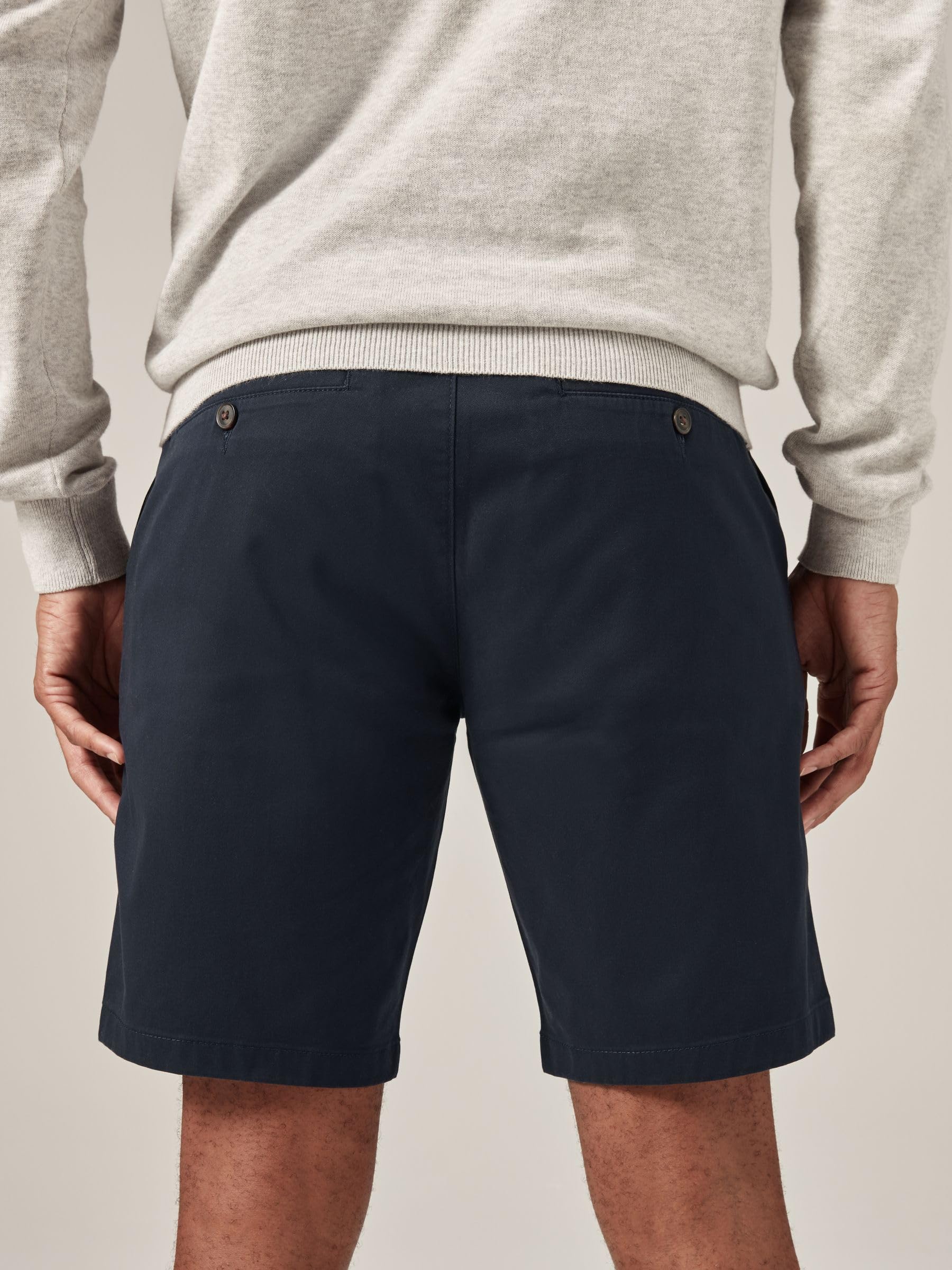 Next Shorts Chino Slim Uomo 30 Blu Elasticizzati