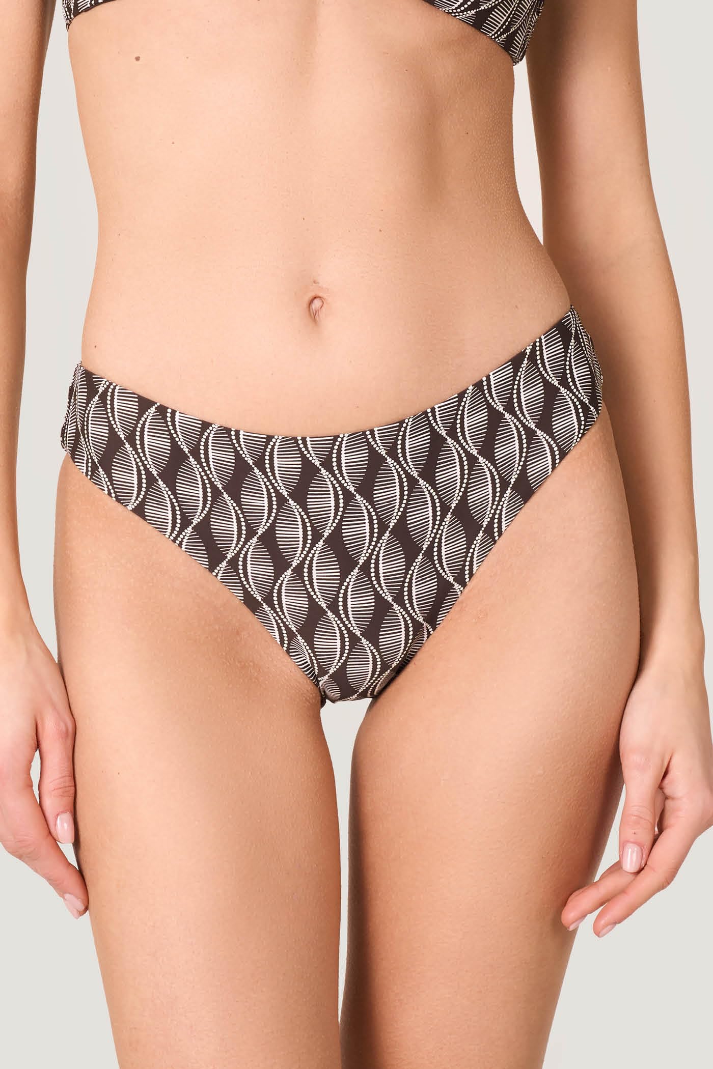 Goldenpoint Seashell slip bikini fianco basso geometrico