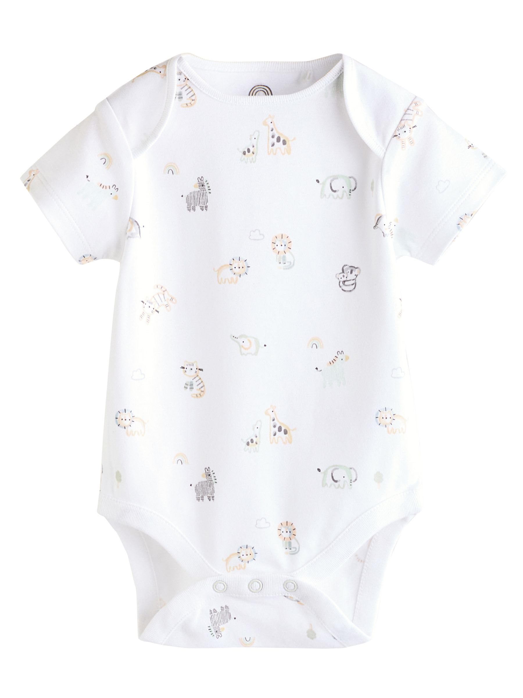 Next Body Neonato Maniche Corte Cotone Confezione da 5 Animali