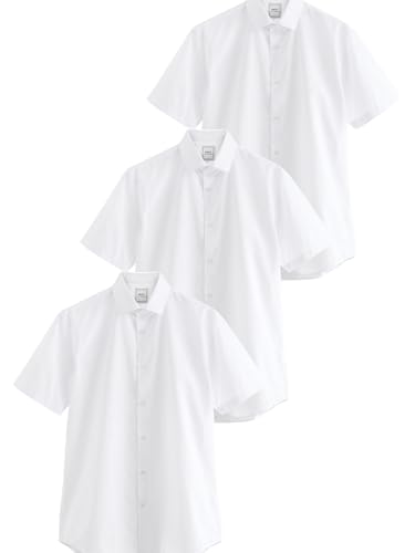 Next Camicia Easy-Care Maniche Corte Uomo 3 Pezzi