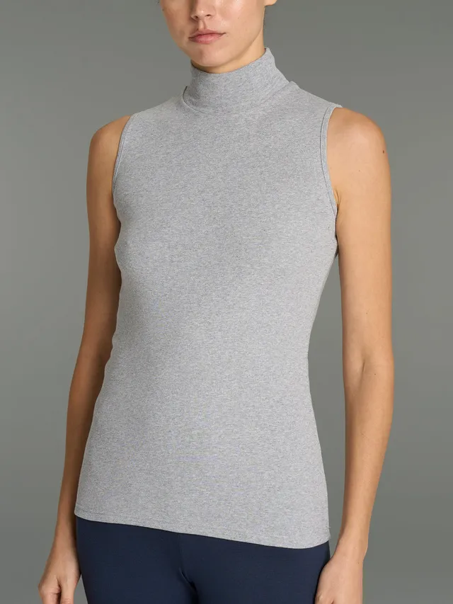 Ragno Thermo Cotton Lupetto Smanicato Cotone Argento Melange