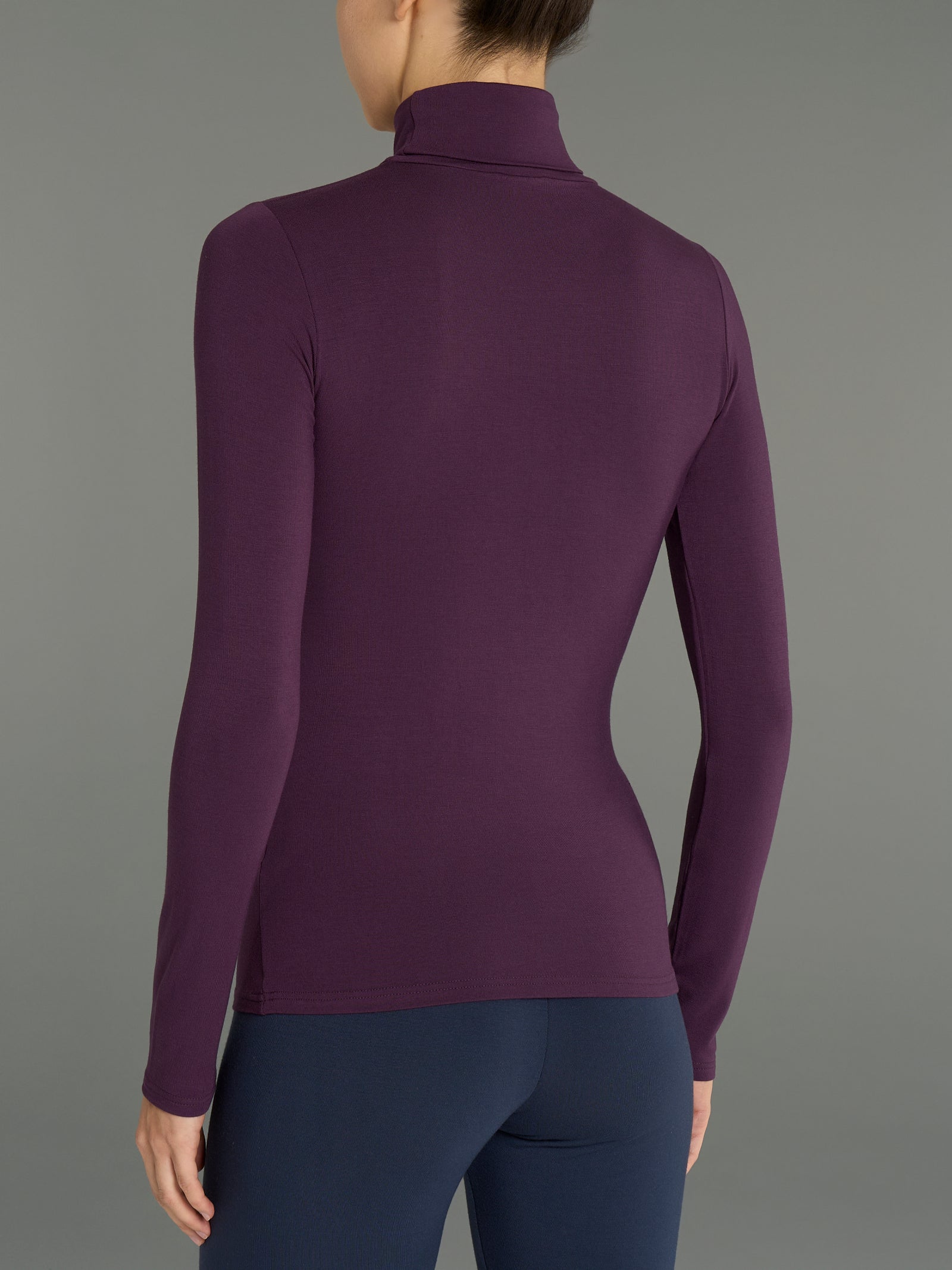 Ragno Eco Viscosa dolcevita Plum Perfect skinny