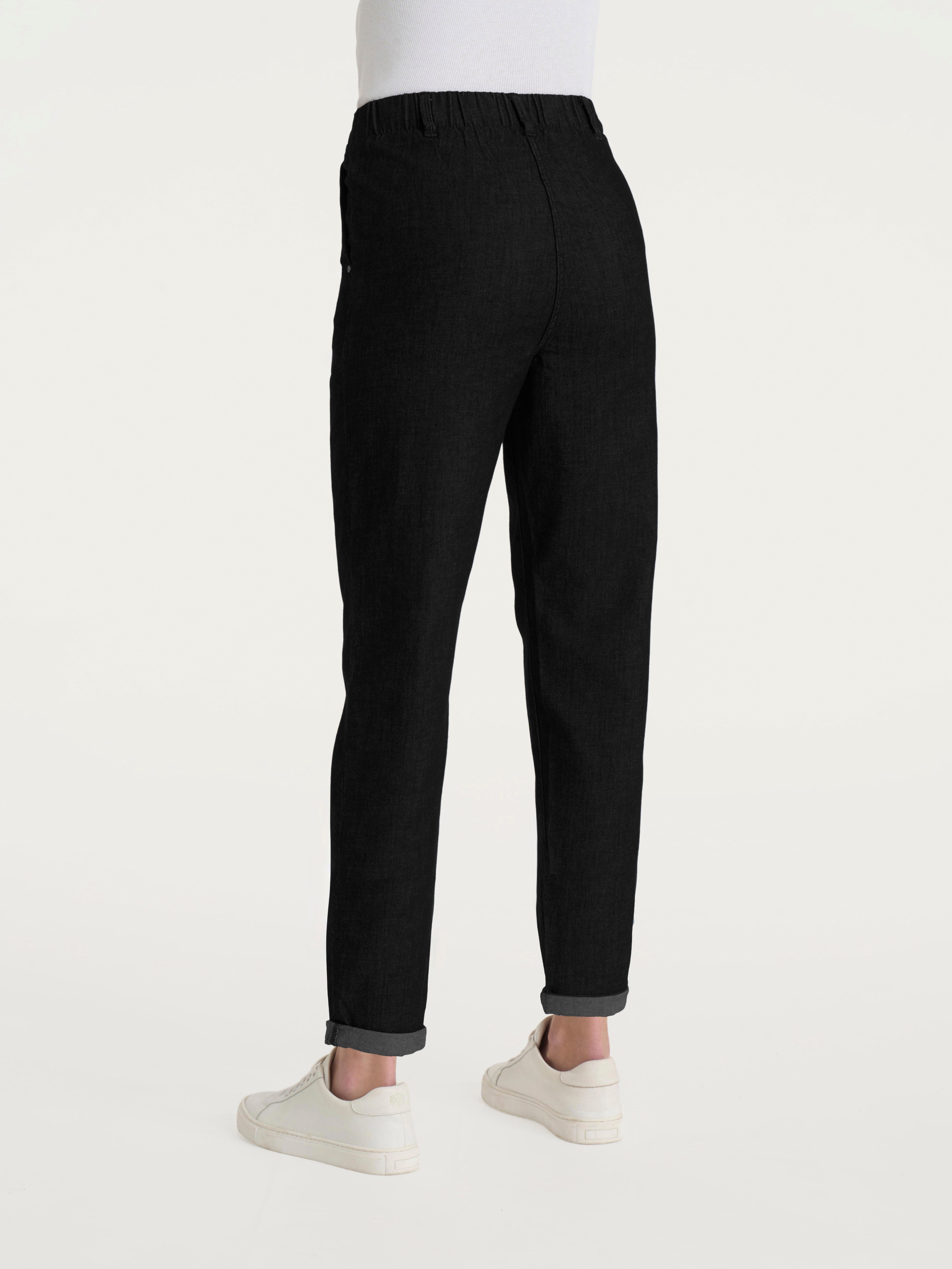 Ragno Light Denim jeans carota donna Nero cotone elasticizzato