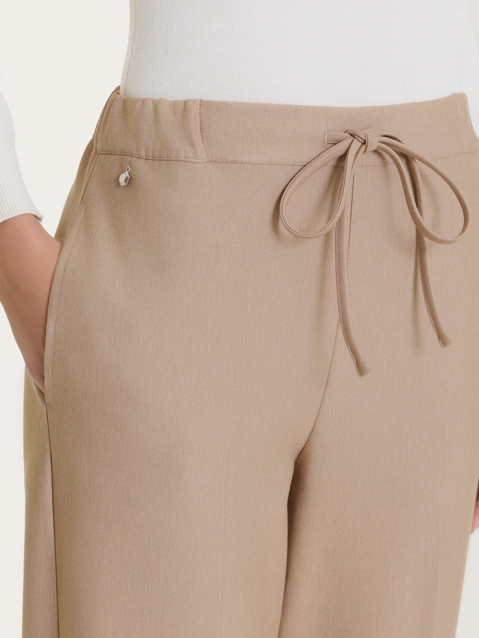 Ragno Compact Pantalone Jogger Cammello Mel. punto Milano