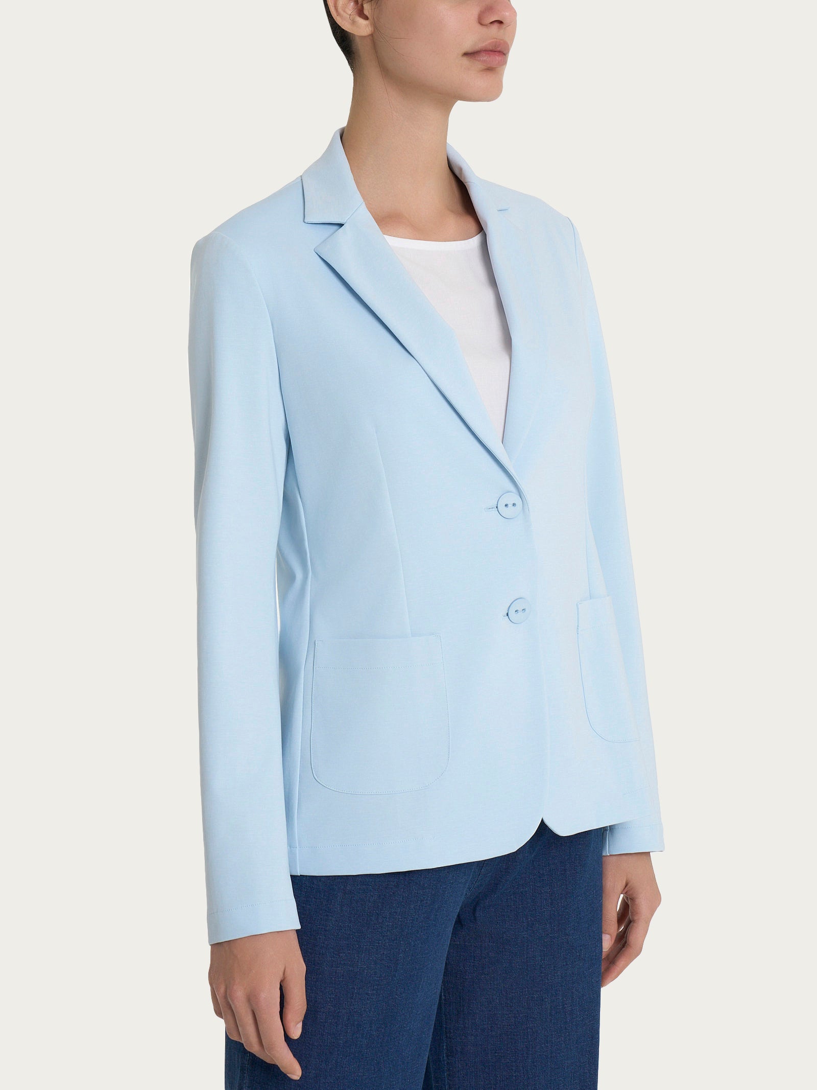 Ragno Compact Light Blazer Due Bottoni Skyway cotone
